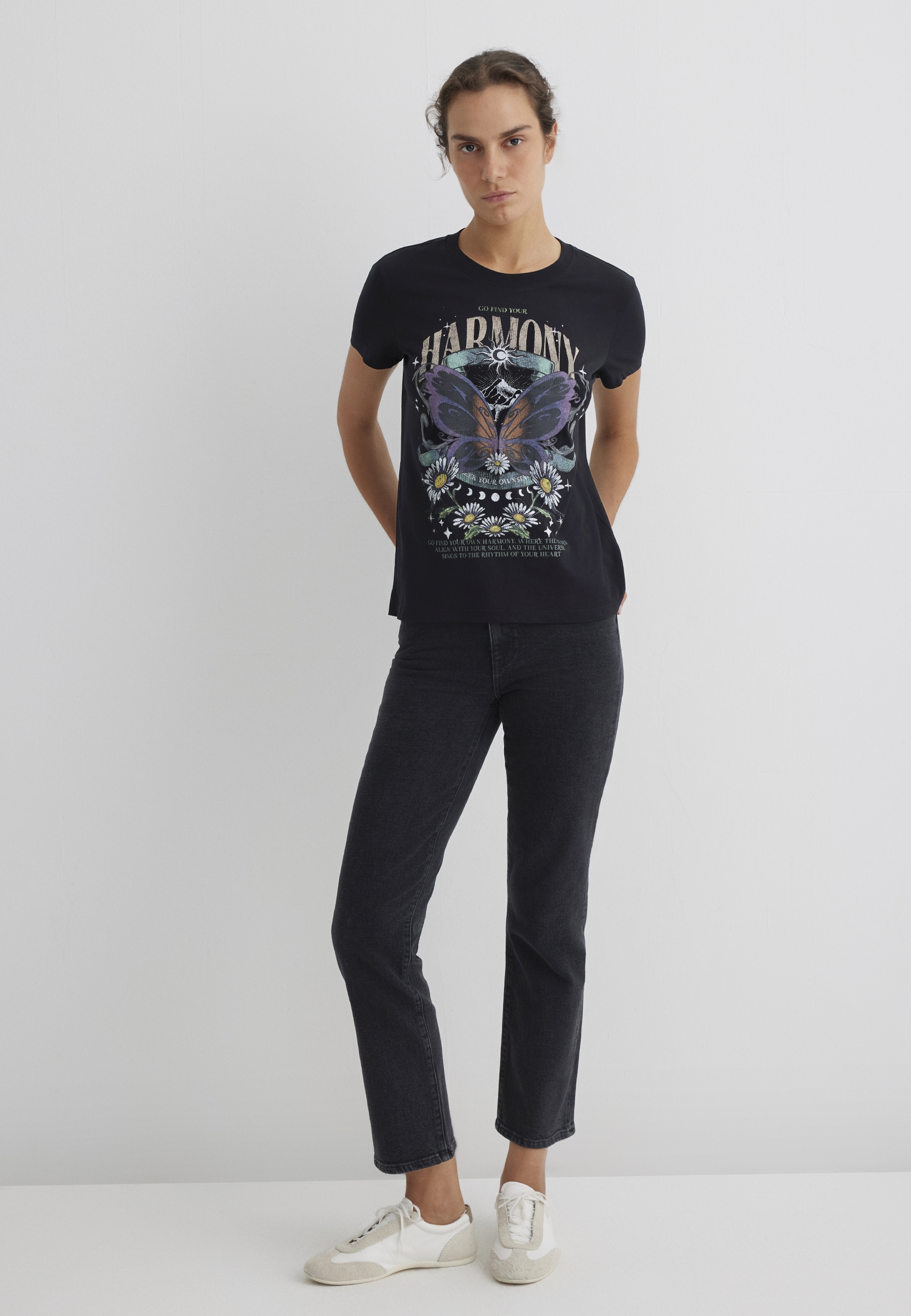 Mavi T-Shirt "BUTTERFLY PRINTED T-SHIRT", Print T-Shirt günstig online kaufen