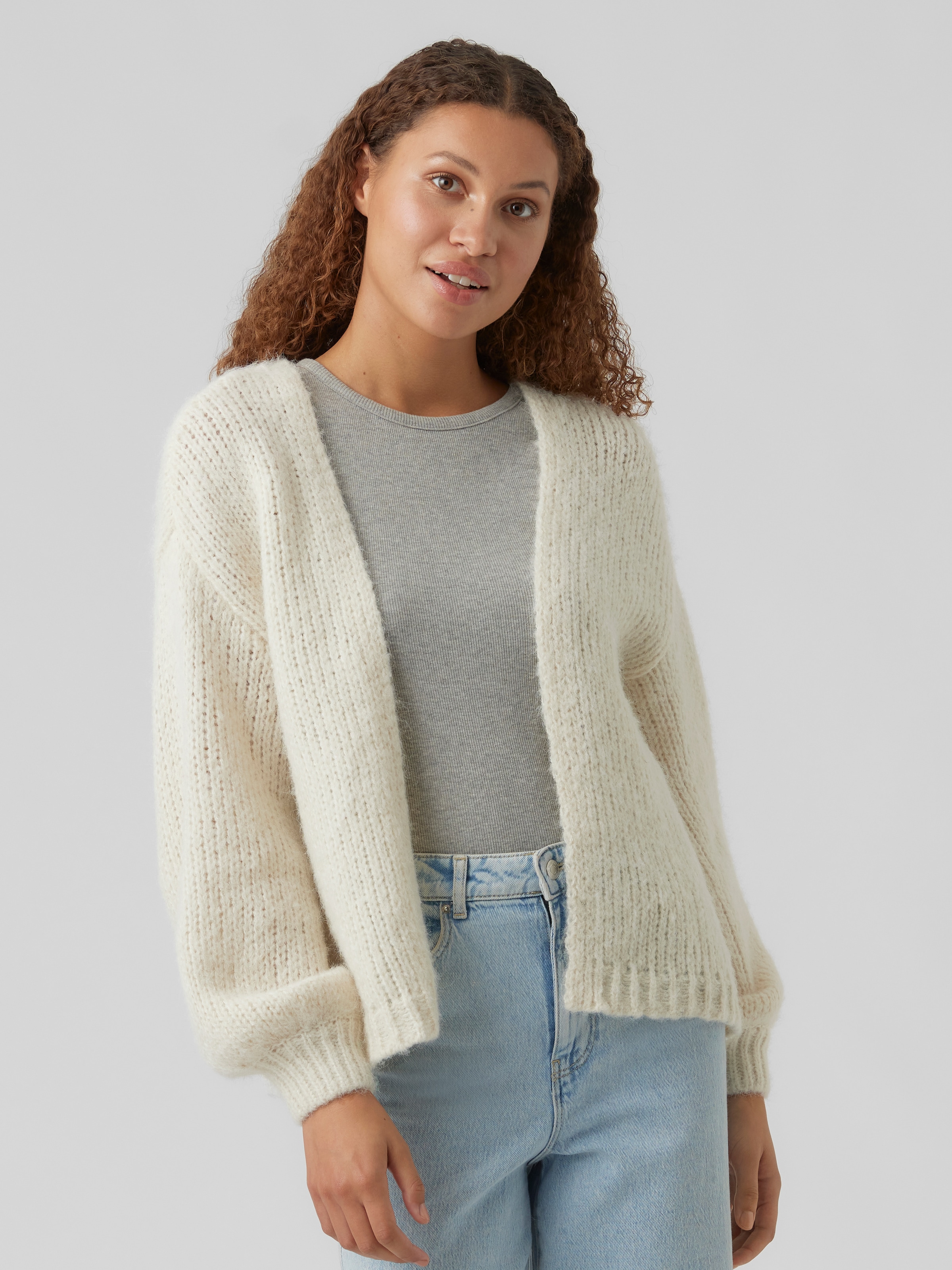 Vero Moda Strickjacke "VMMAYBE LS OPEN CARDIGAN GA REP" günstig online kaufen
