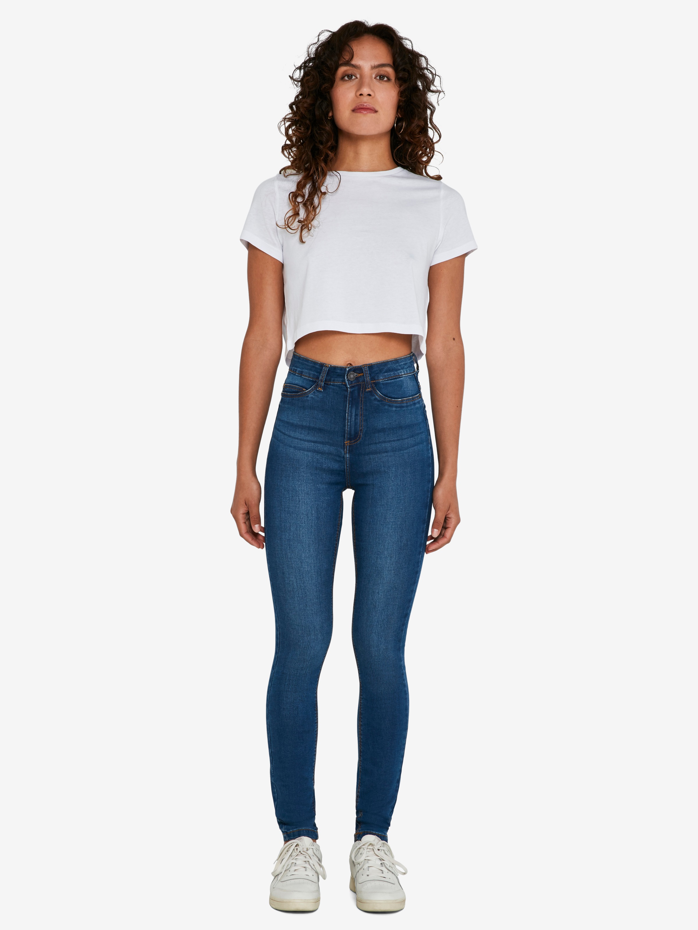 Noisy may Skinny-fit-Jeans »NMCALLIE HW SKINNY BLUE JEANS NOOS«