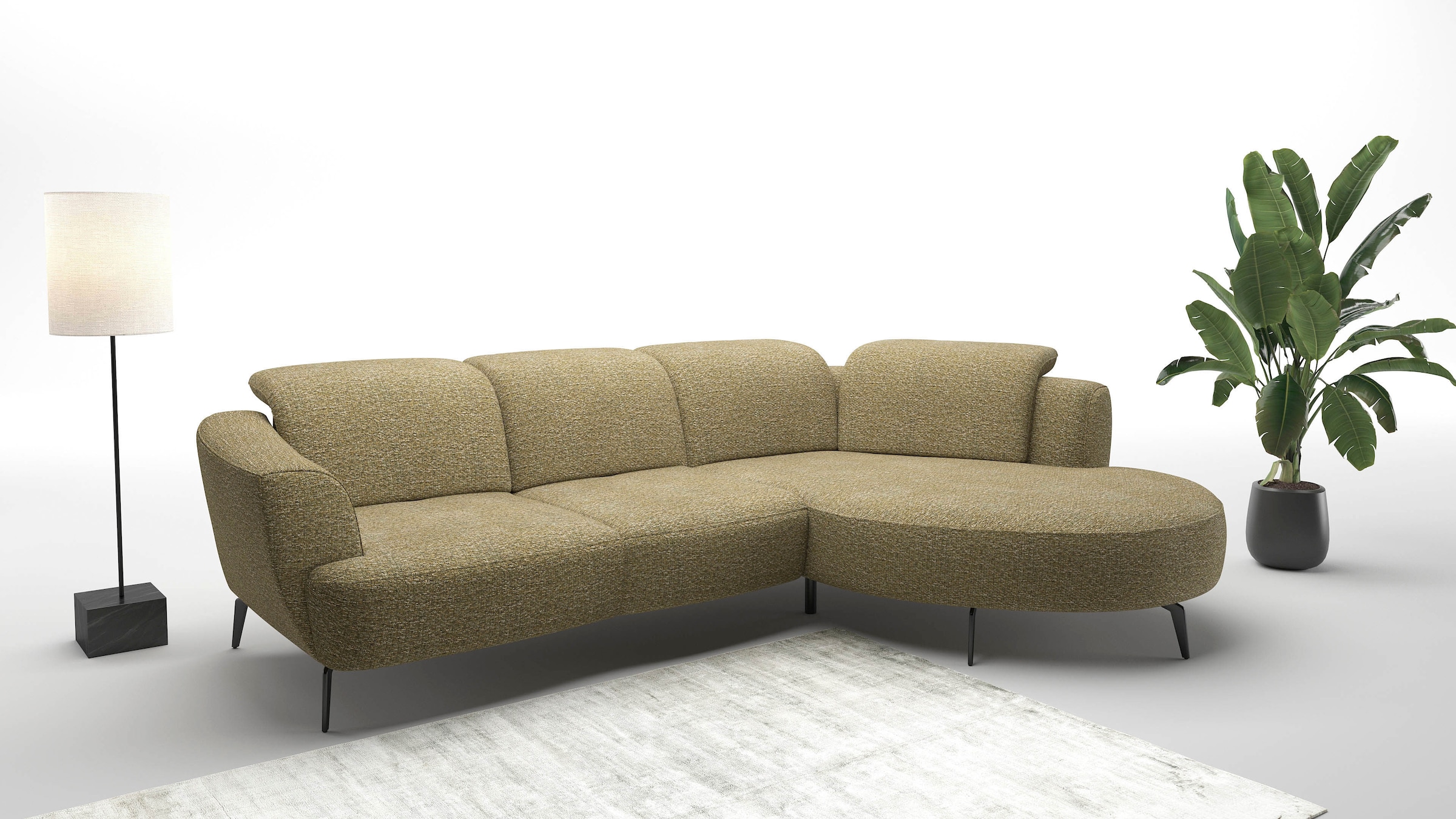 sit&more Ecksofa "Zoe" ink.Sitztiefenverstellung, wahlweise mit Kopfteilverstellung