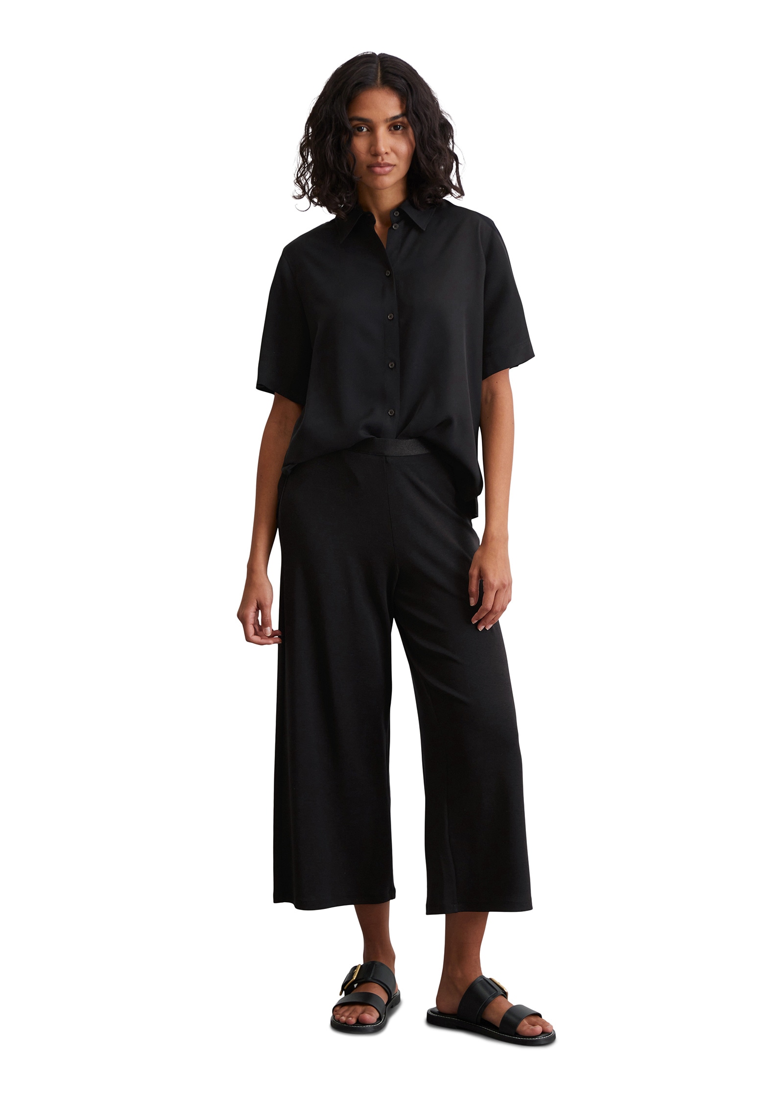 Marc O'Polo Jerseyhose »aus Feinripp-Jersey«