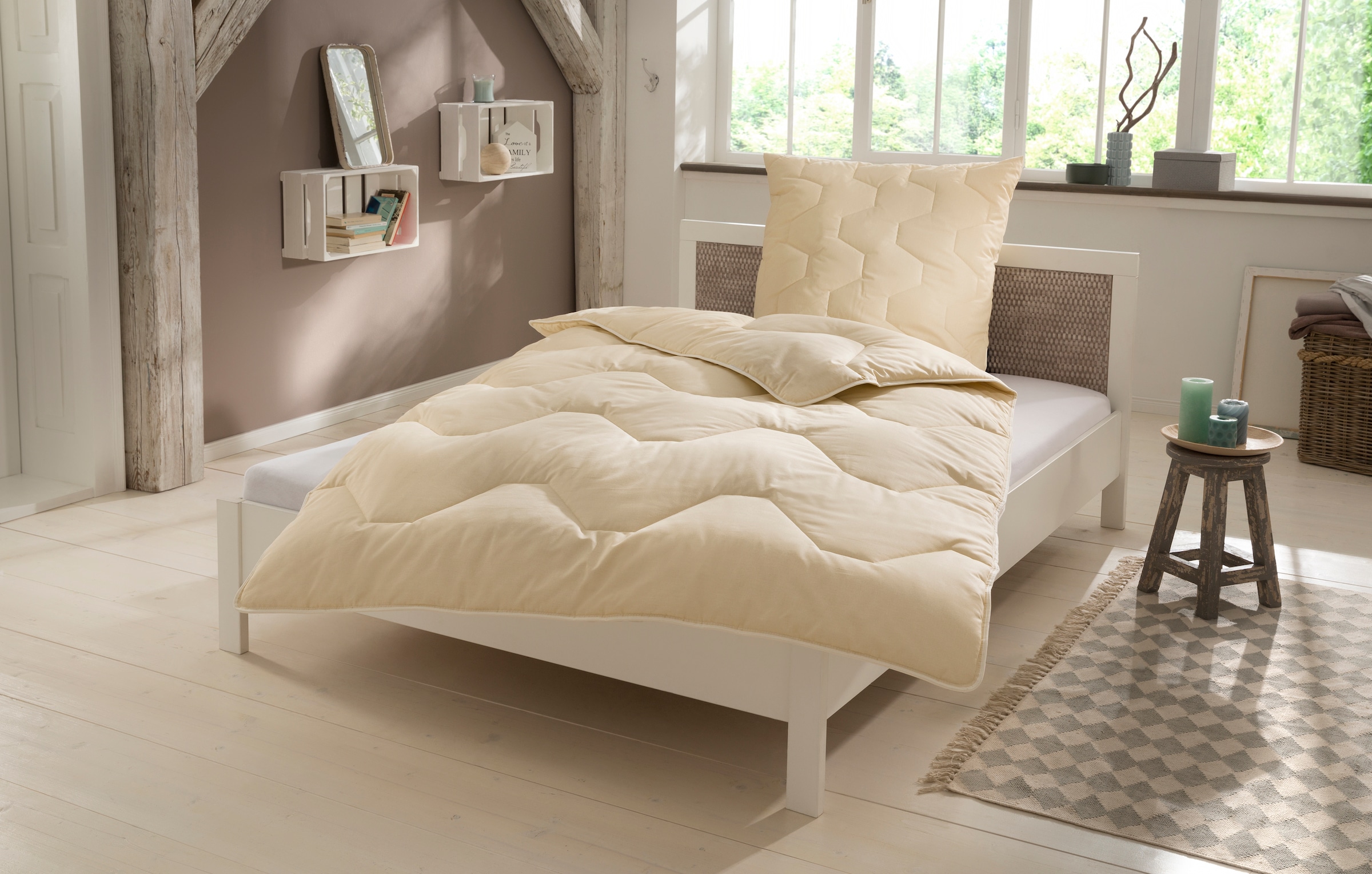 Älgdröm Naturfaserbettdecke "Baumwolle 60 C, Bettdecke 135x200 cm, 155x220 günstig online kaufen