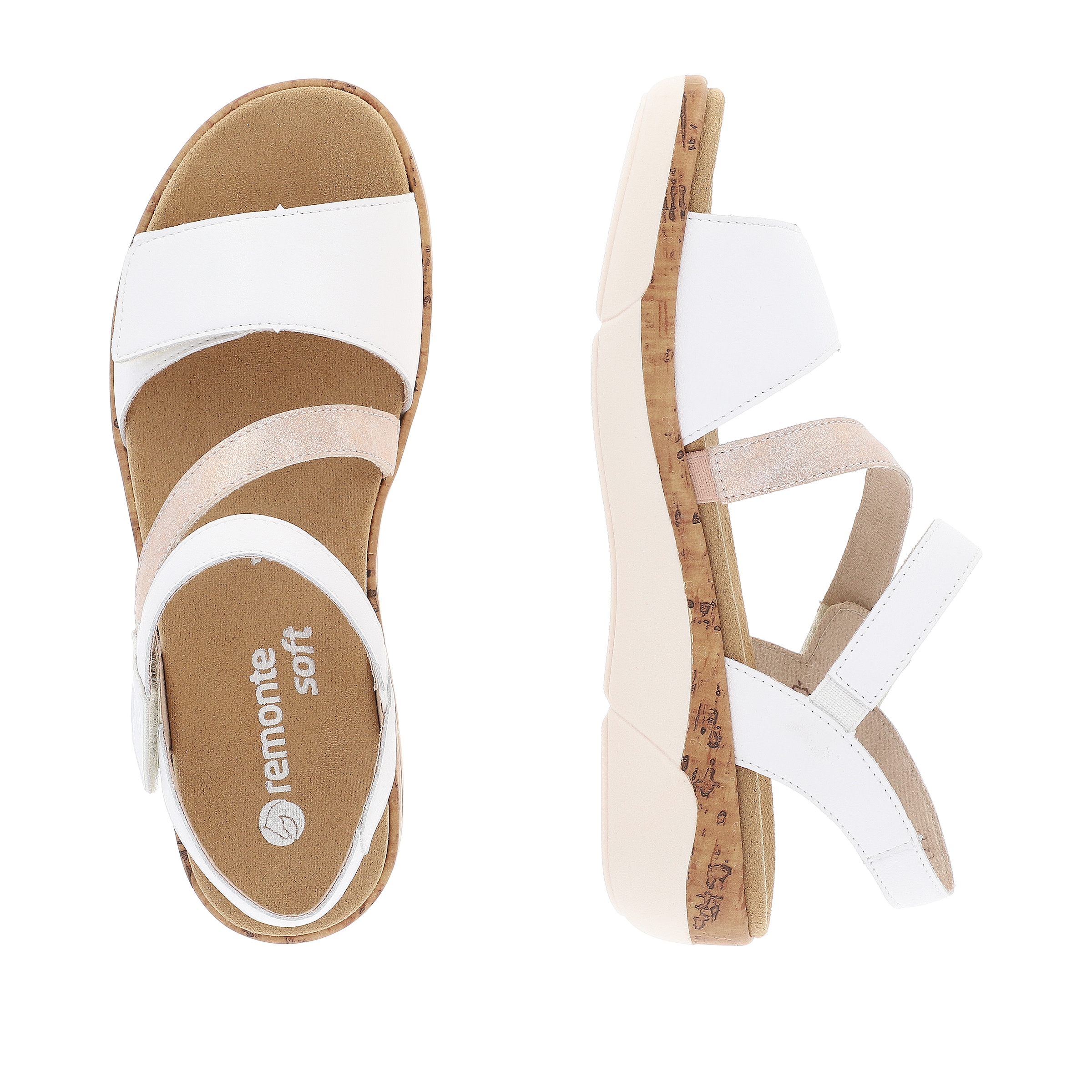 Remonte Keilsandalette, Sommerschuh, Klettschuh, Riemchensandale mit Softfußbett