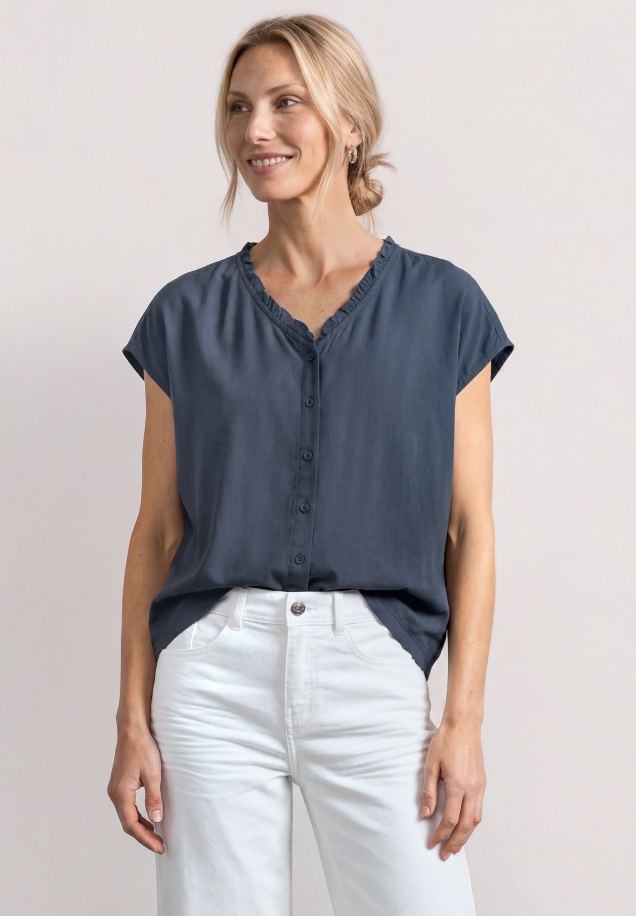 STREET ONE Shirtbluse mit Rüschendetails