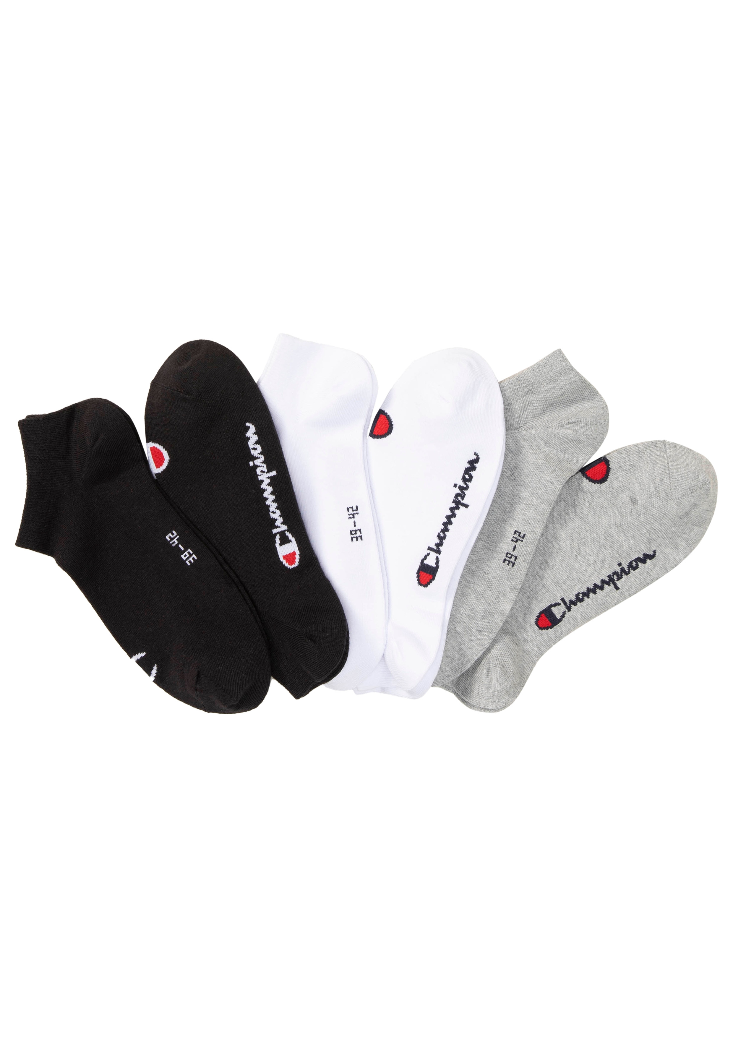 Champion Sneakersocken "6pk Sneaker Socks" 6 Stk. tlg. für sportliche Aktivitäten, Fitness und Training geeignet, 6er-Pack