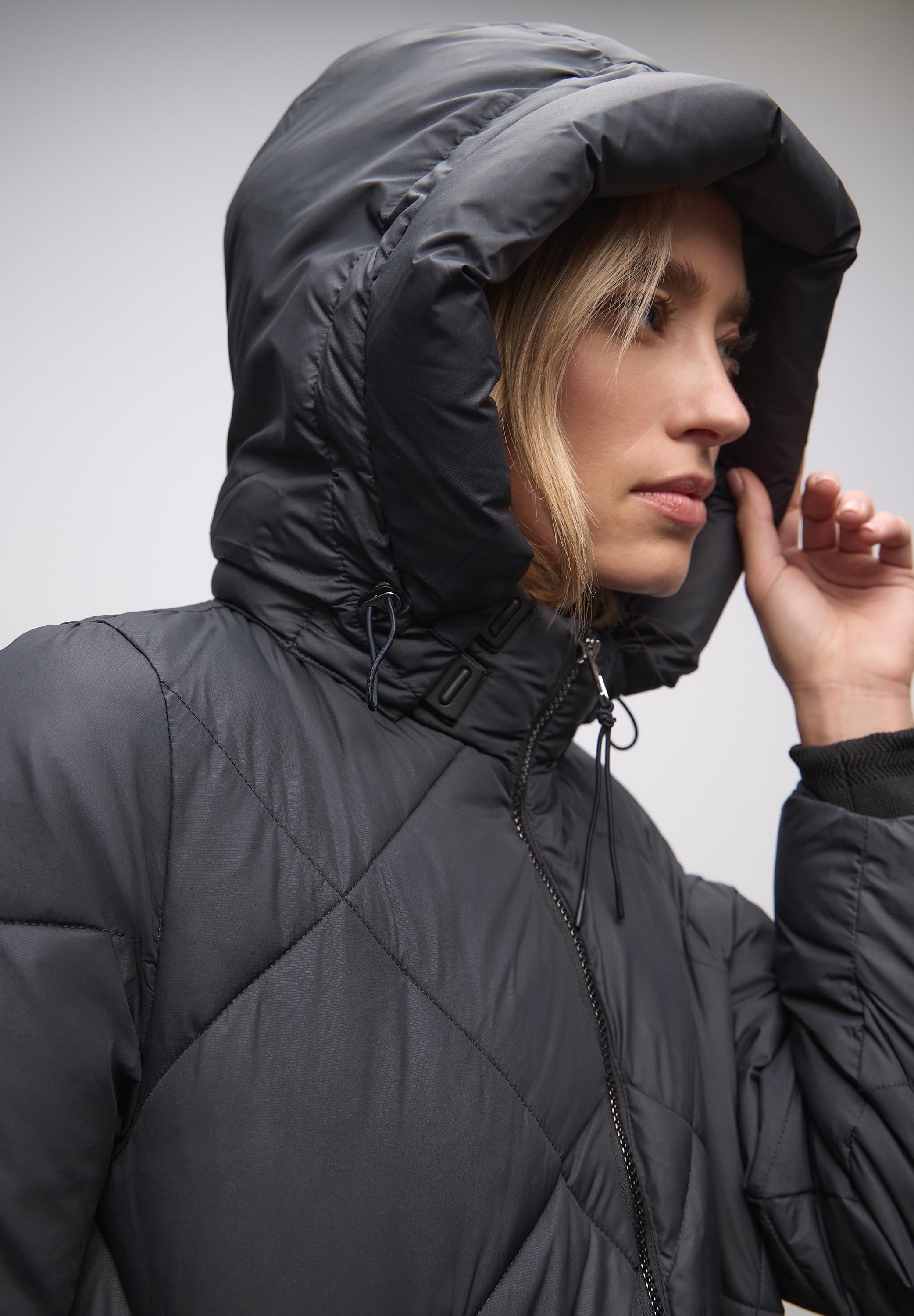 STREET ONE Steppjacke mit Kapuze Winterjacke mit Kapuze