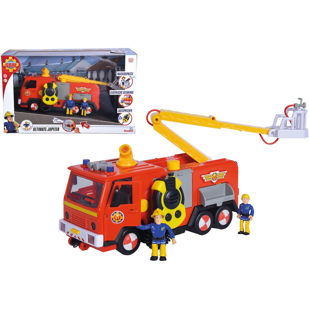 SIMBA Spielzeug-Feuerwehr »Feuerwehrmann Sam, Mega Deluxe Jupiter«, mit Licht und Sound