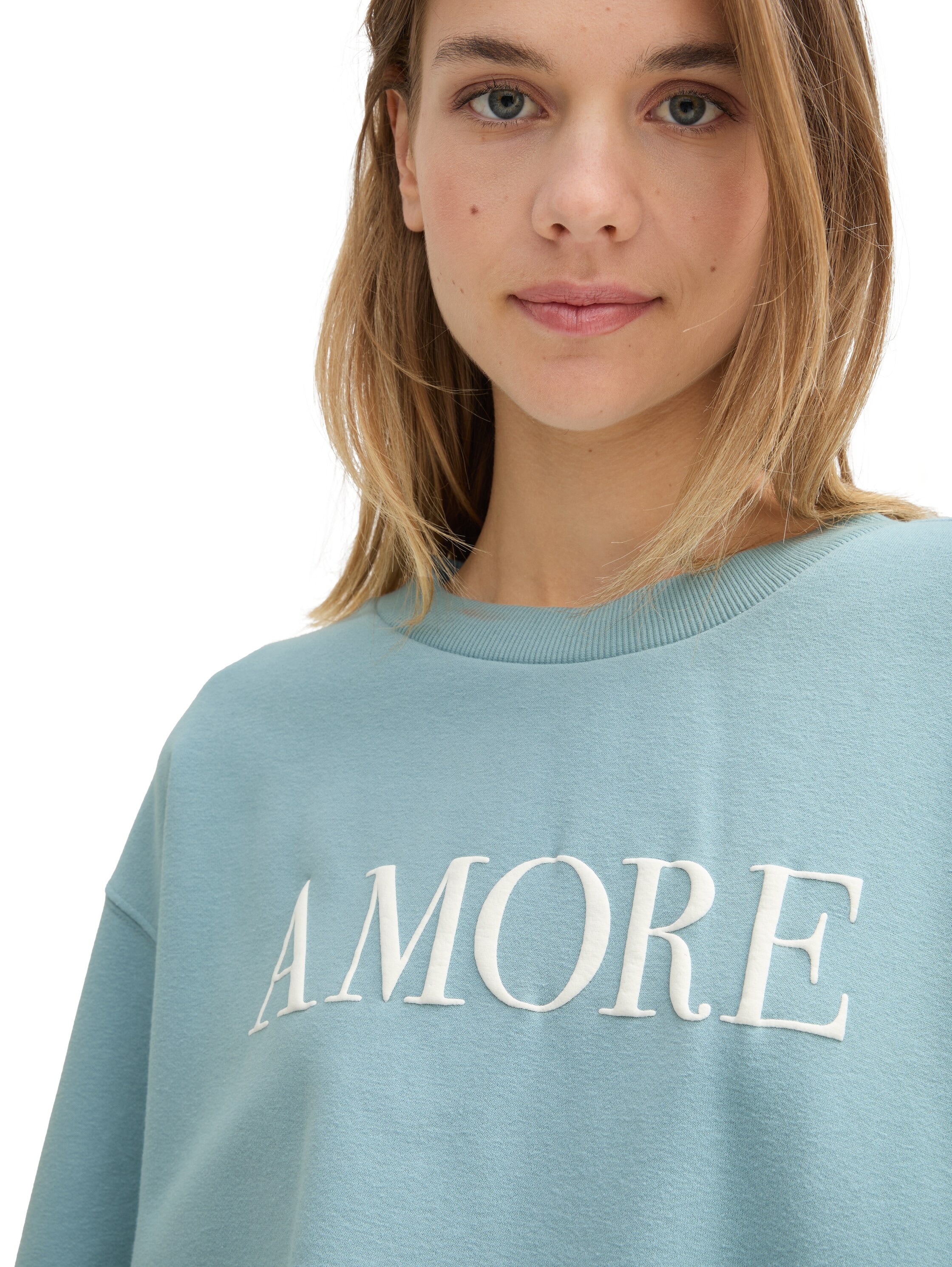 TOM TAILOR Denim Sweatshirt, mit Schriftzug