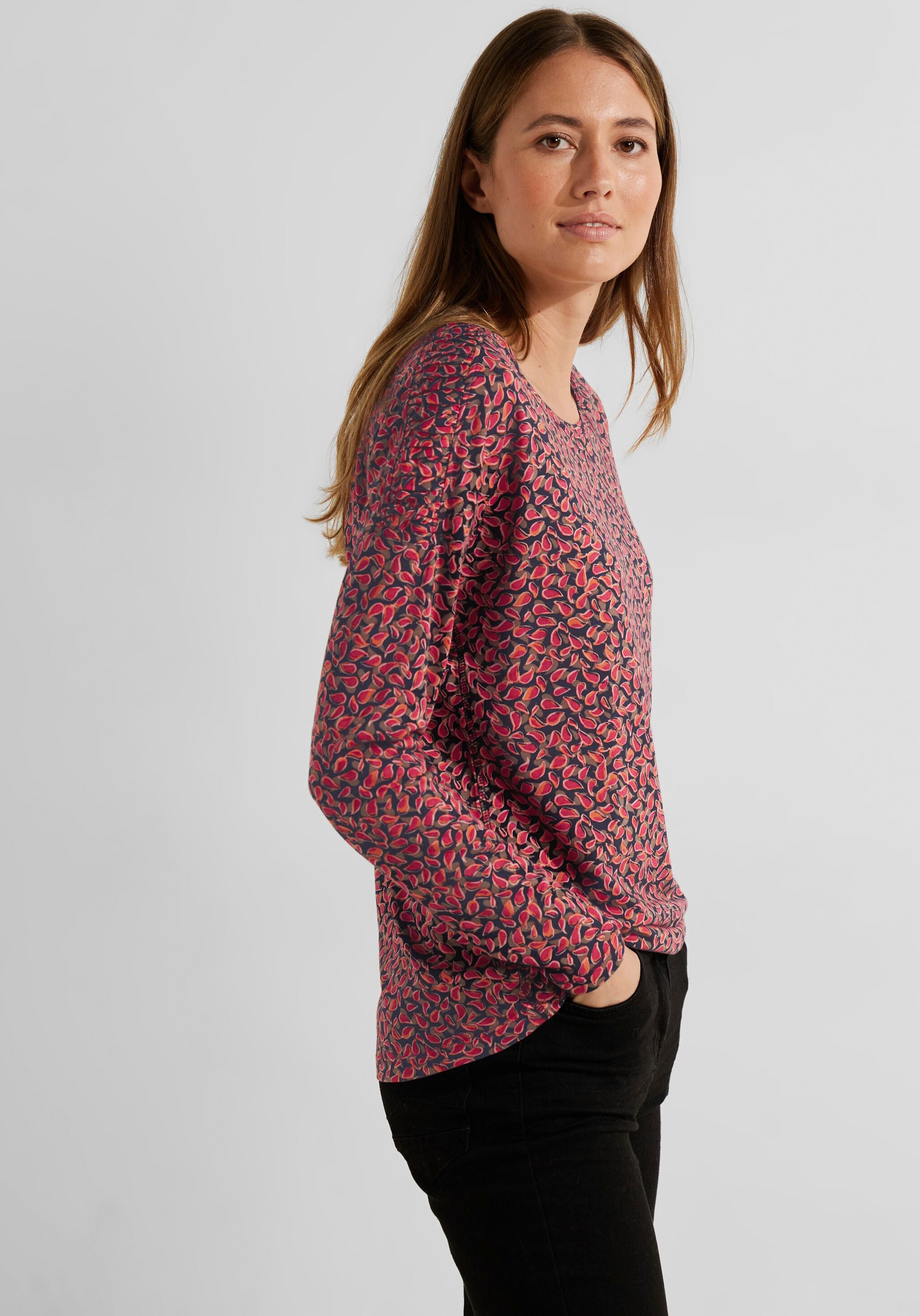 Paisley-Muster Langarmshirt, kaufen | BAUR Cecil mit