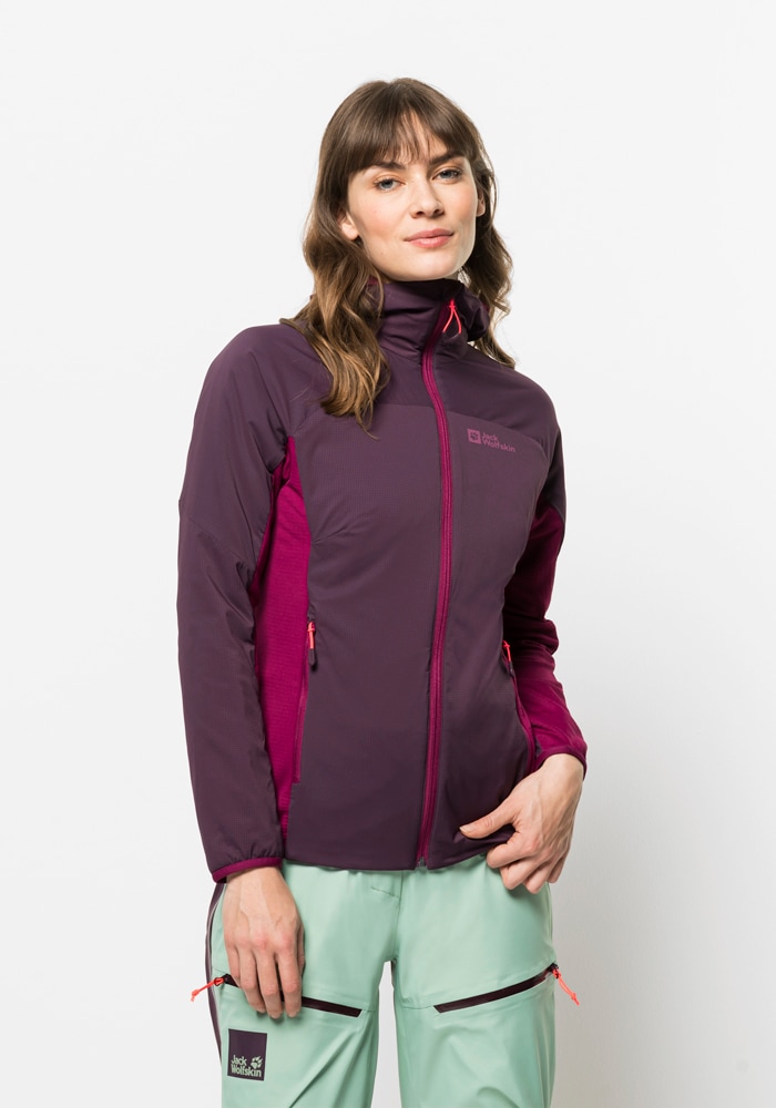 Jack Wolfskin Funktionsjacke "ALPSPITZE INS HOODY W", mit Kapuze