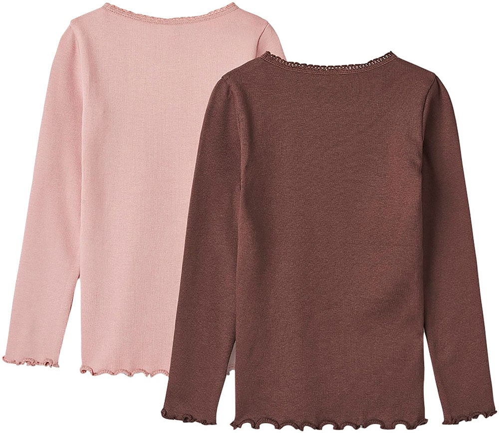 WHEAT Langarmshirt »2 Rib T-Shirt L/S Reese«, (Packung, 2 tlg.)