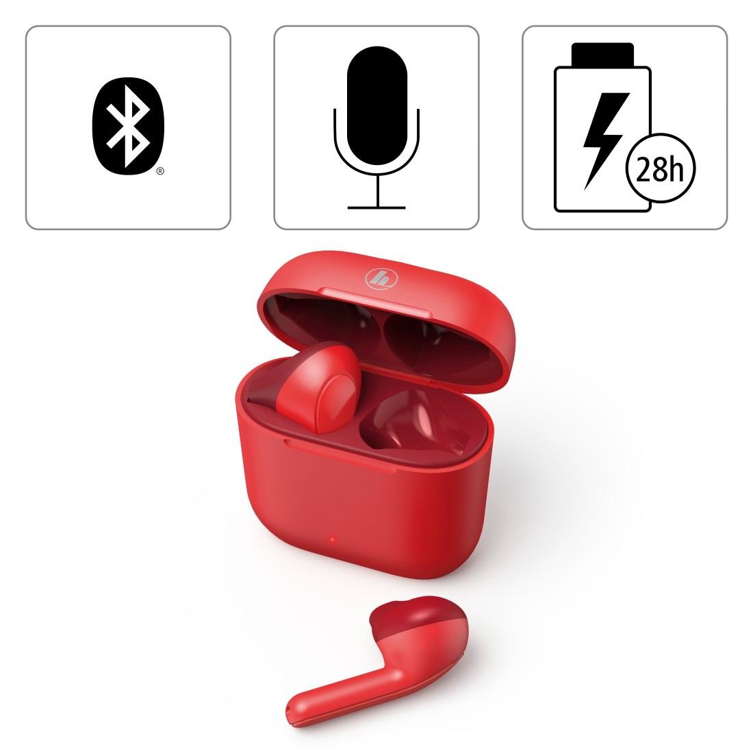 Hama Bluetooth-Kopfhörer »Bluetooth® Kopfhörer True Wireless, Earbuds, Autopairing, Apple Siri«, A2DP Bluetooth-AVRCP Bluetooth-HFP-HSP-PBAP-SPP, Freisprechfunktion-Sprachsteuerung, Google Assistant, Berührungssteuerung, integriertes Mikrofon