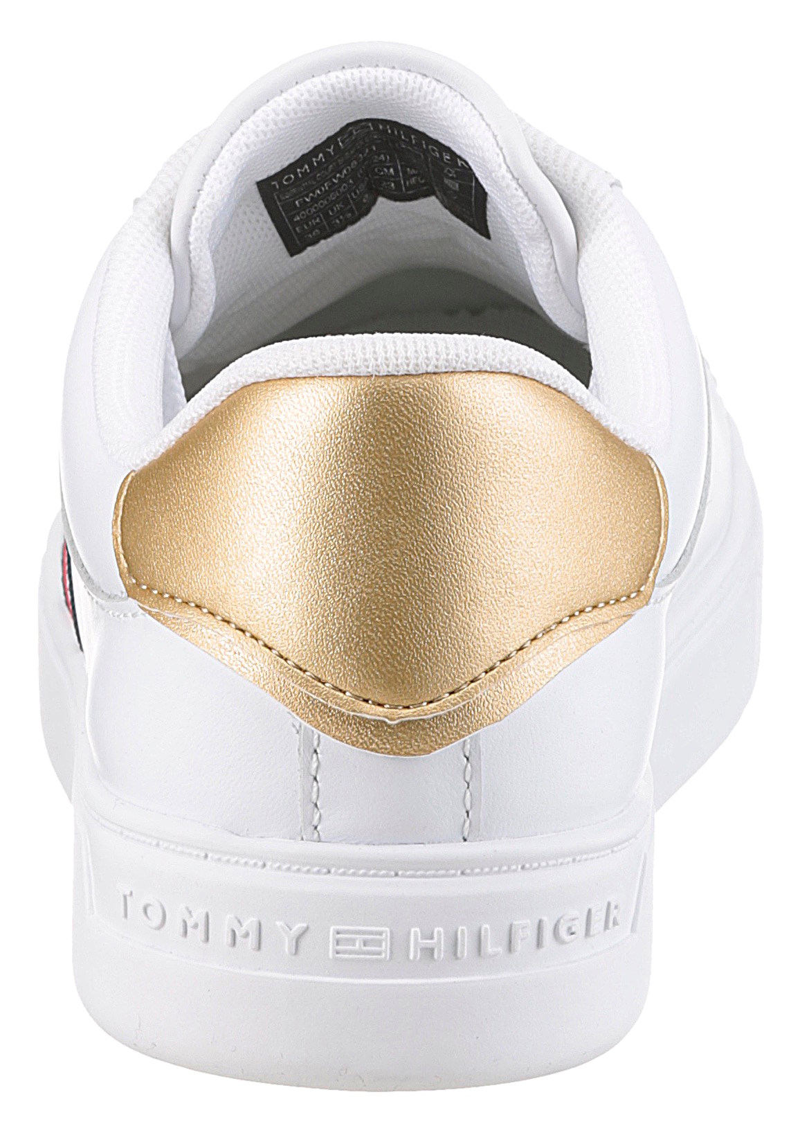 Tommy Hilfiger Plateausneaker »ESSENTIAL COURT SNEAKER STRPS«, Freizeitschuh, Halbschuh, Schnürschuh mit typischen Streifen