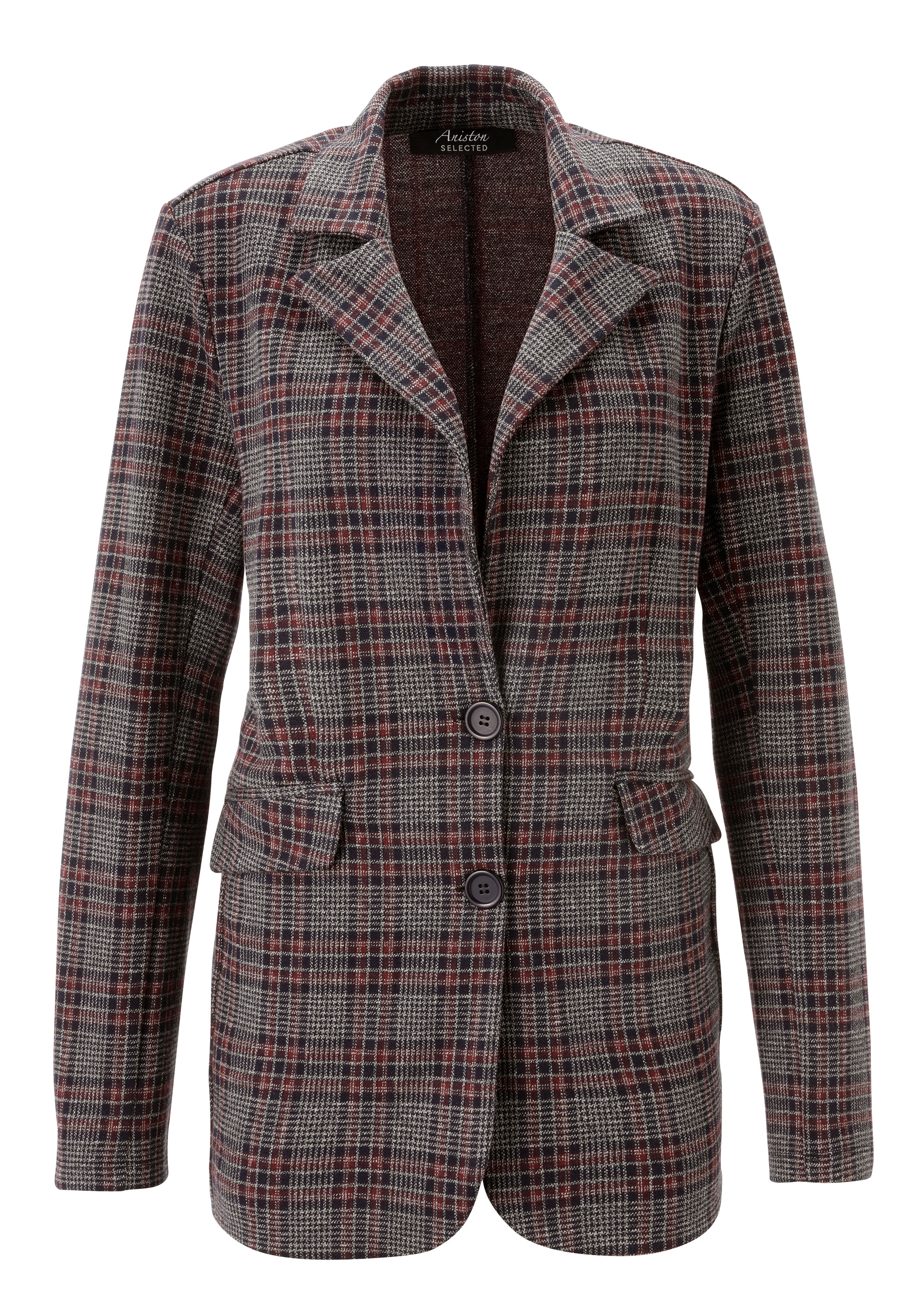 Aniston SELECTED Jerseyblazer, mit klassischem Karomuster - NEUE KOLLEKTION