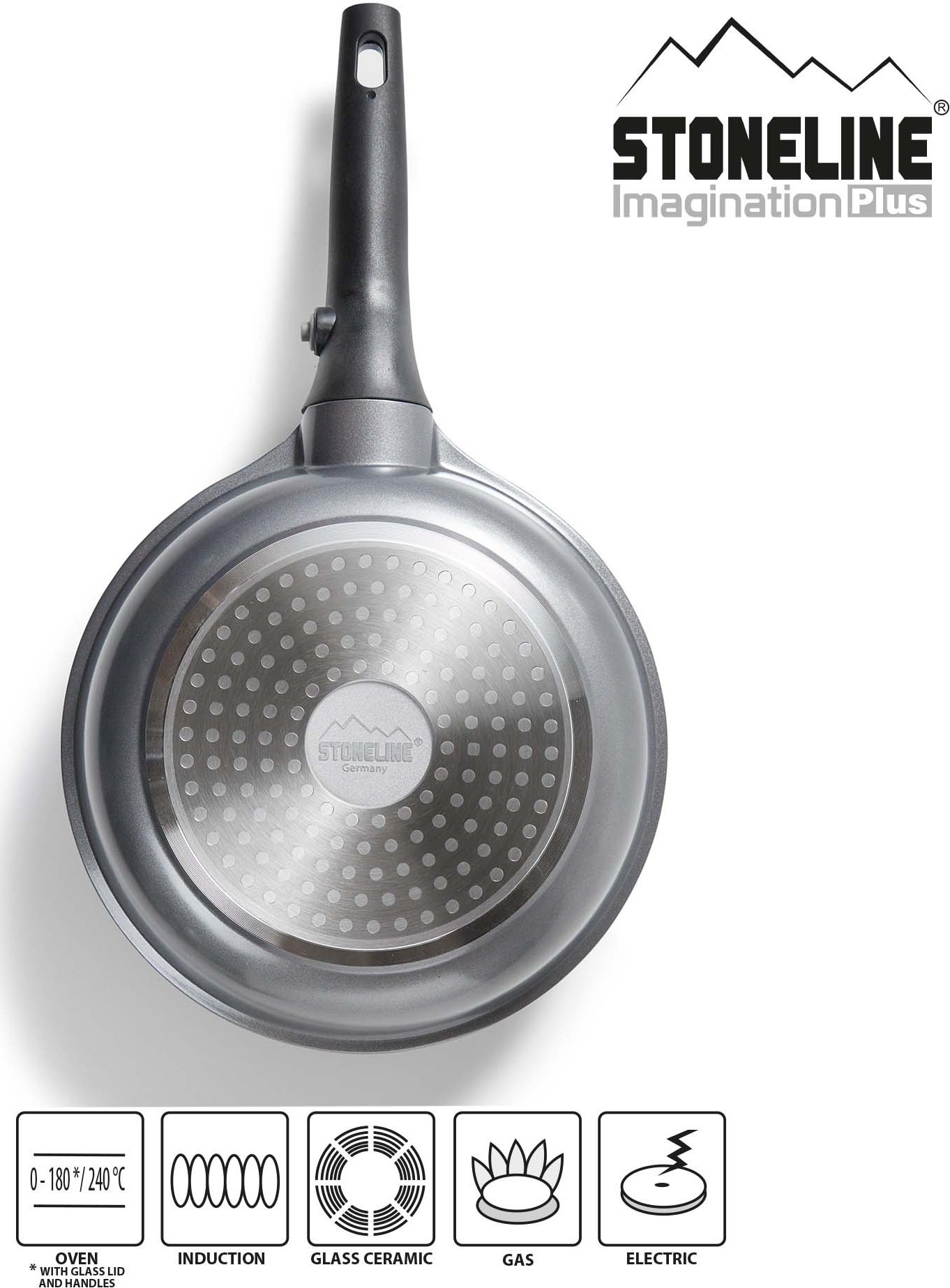 Thumbnail - STONELINE Topf-Set "Imagination PLUS" Set, Bratentopf 24 cm, Kochtopf 20 cm, Stieltopf 18 cm, Bratpfanne 20/24 cm, 8 Stk...