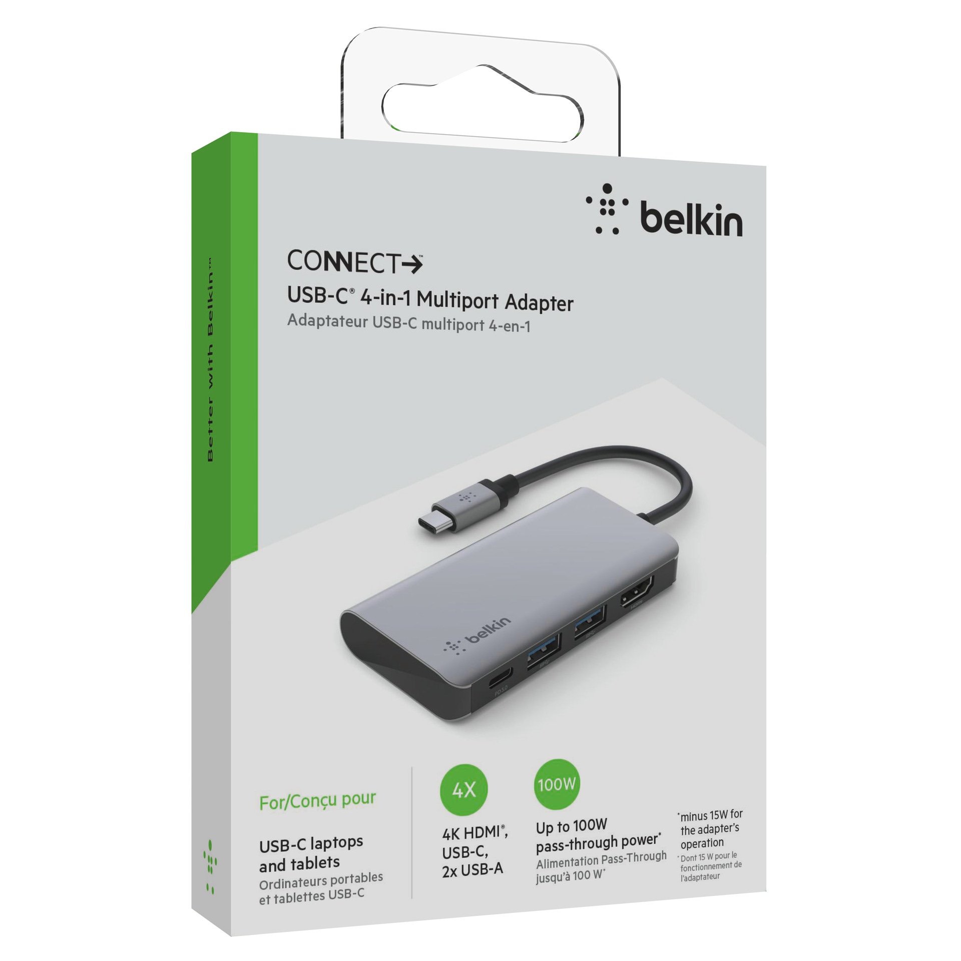 Belkin USB-Verteiler »USB-C 4-in-1 Multiport Adapter«
