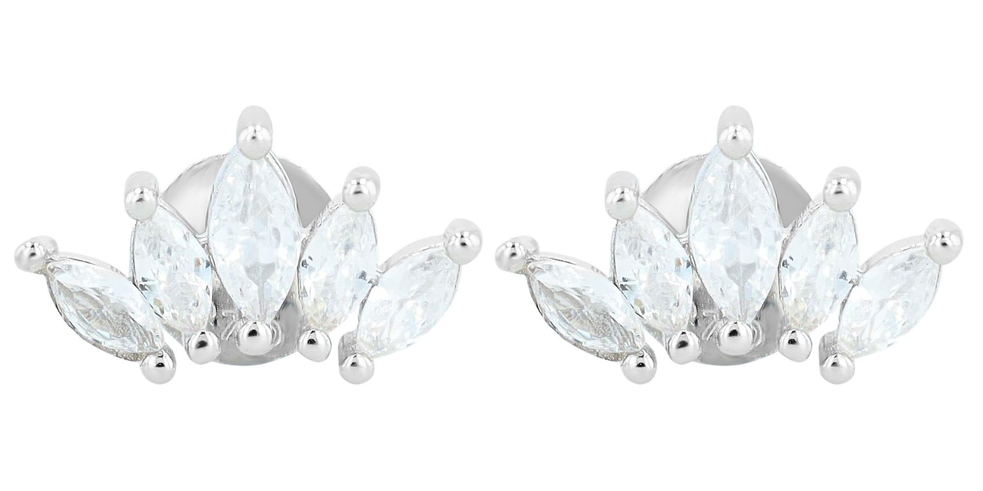 Paar Ohrhänger ADELIA´S "Damen Ohrringe – Ohrstecker aus 925 Silber mit Zirkonia", Damen, Gr. Damen, Silber 925 (Sterlingsilber), silber, Ohrringe, Perfekt als Geschenk zum einfach so 2