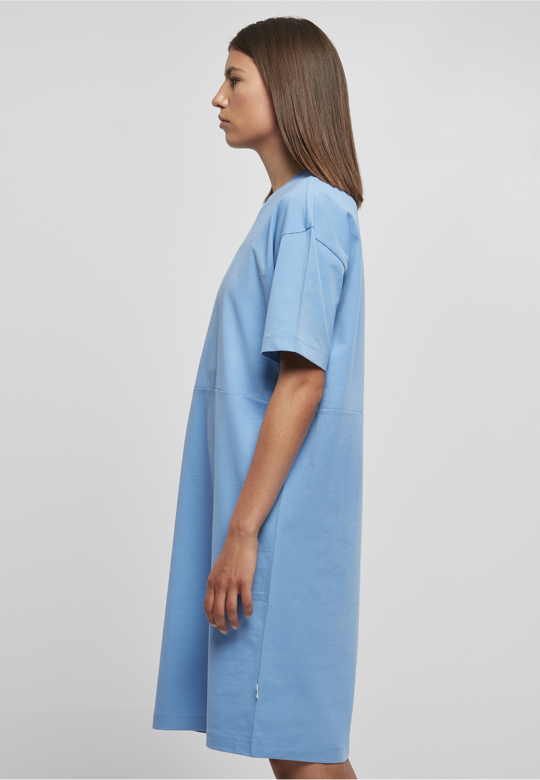 URBAN CLASSICS A-Linien-Kleid »Urban Classics Damen Ladies Organic Oversized Slit Tee Dress« 1 Stk. tlg.