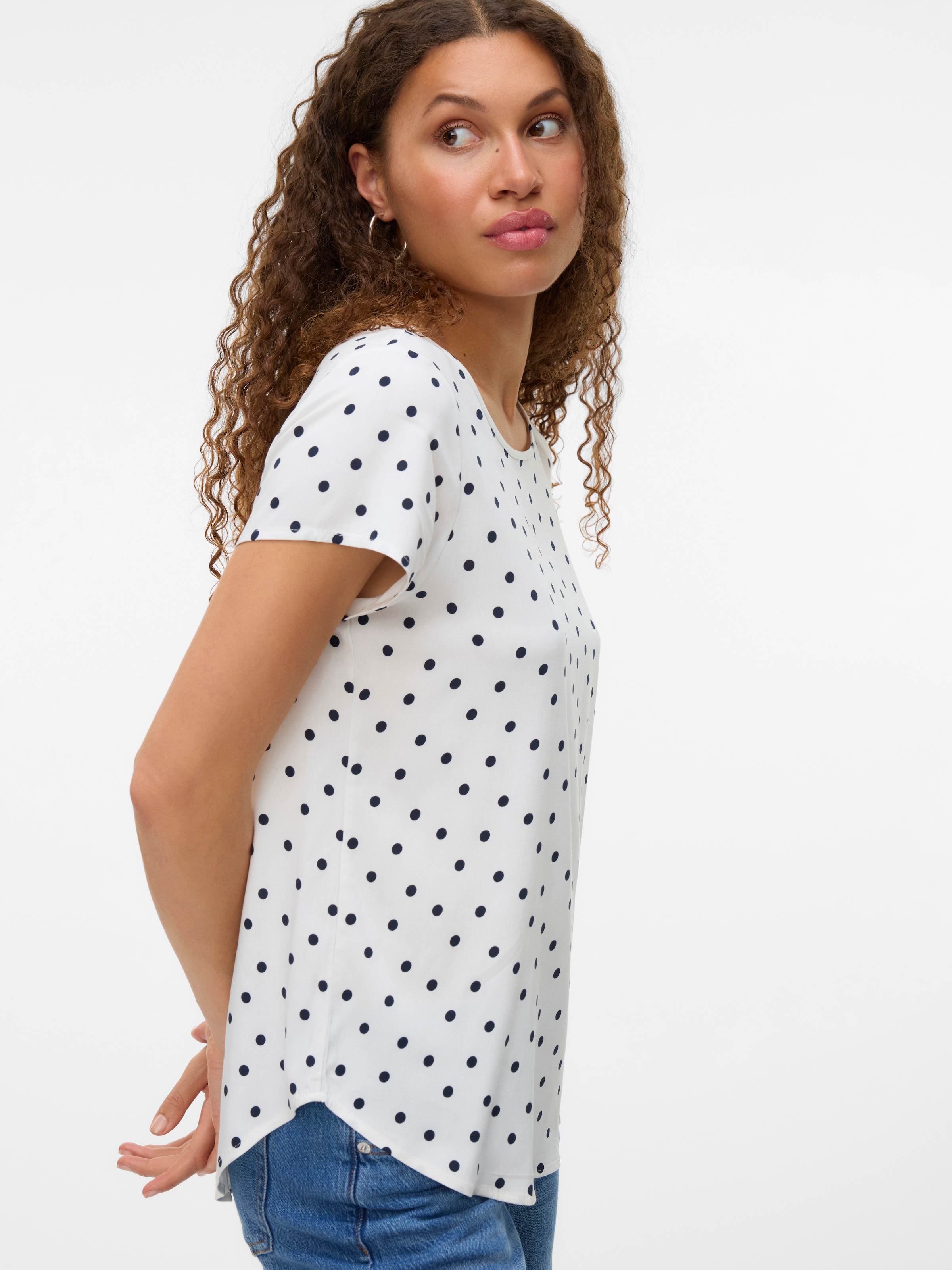 Vero Moda Shirtbluse "VMBELLA SS TOP AOP WVN GA" günstig online kaufen