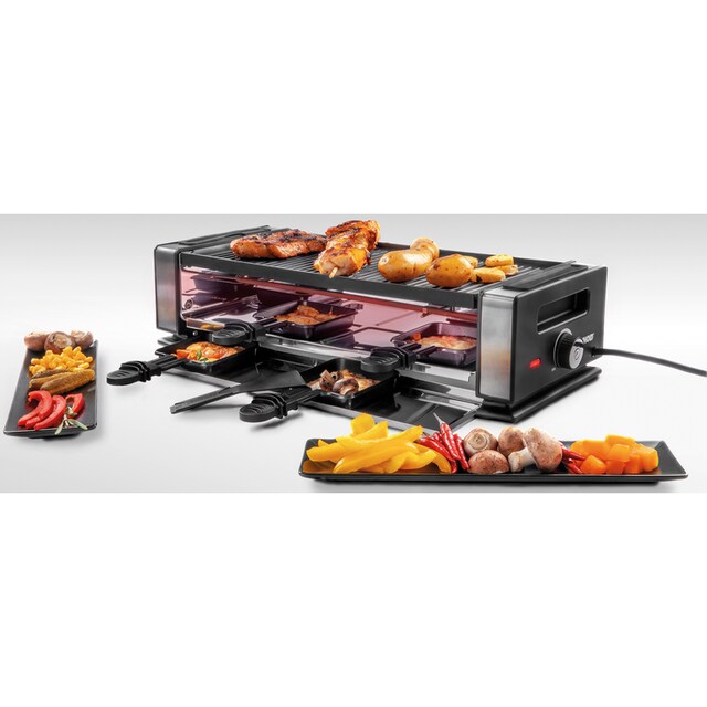 Unold Raclette »48730 Finesse Basic«, 8 St. Raclettepfännchen, 1200 W  online kaufen | BAUR