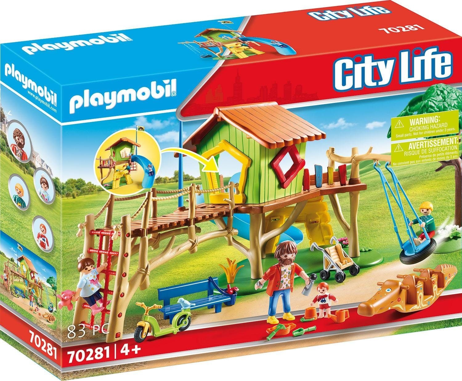 Konstruktions-Spielset »Abenteuerspielplatz (70281), City Life«, (83 St.), Made in...