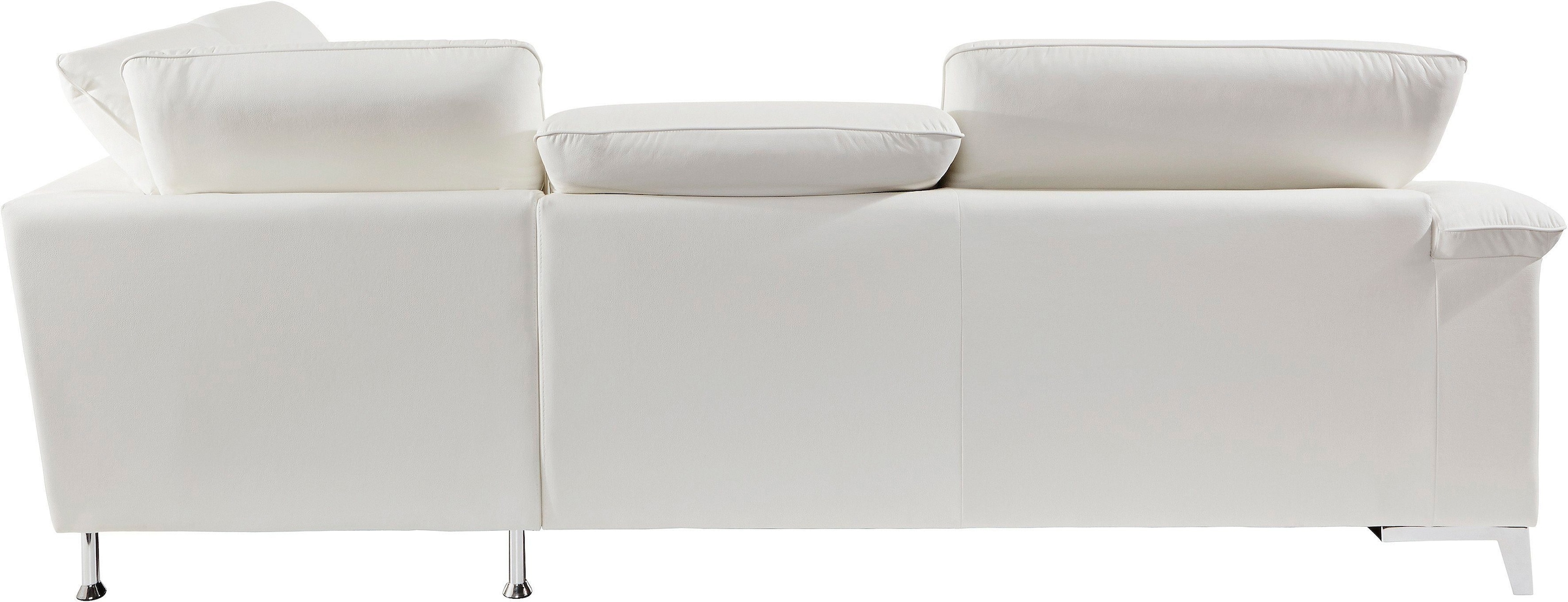 COTTA Polstergarnitur »Teresa L-Form«, (Set), Set bestehend aus: Ecksofa mit Kopfteilverstellung & Hocker