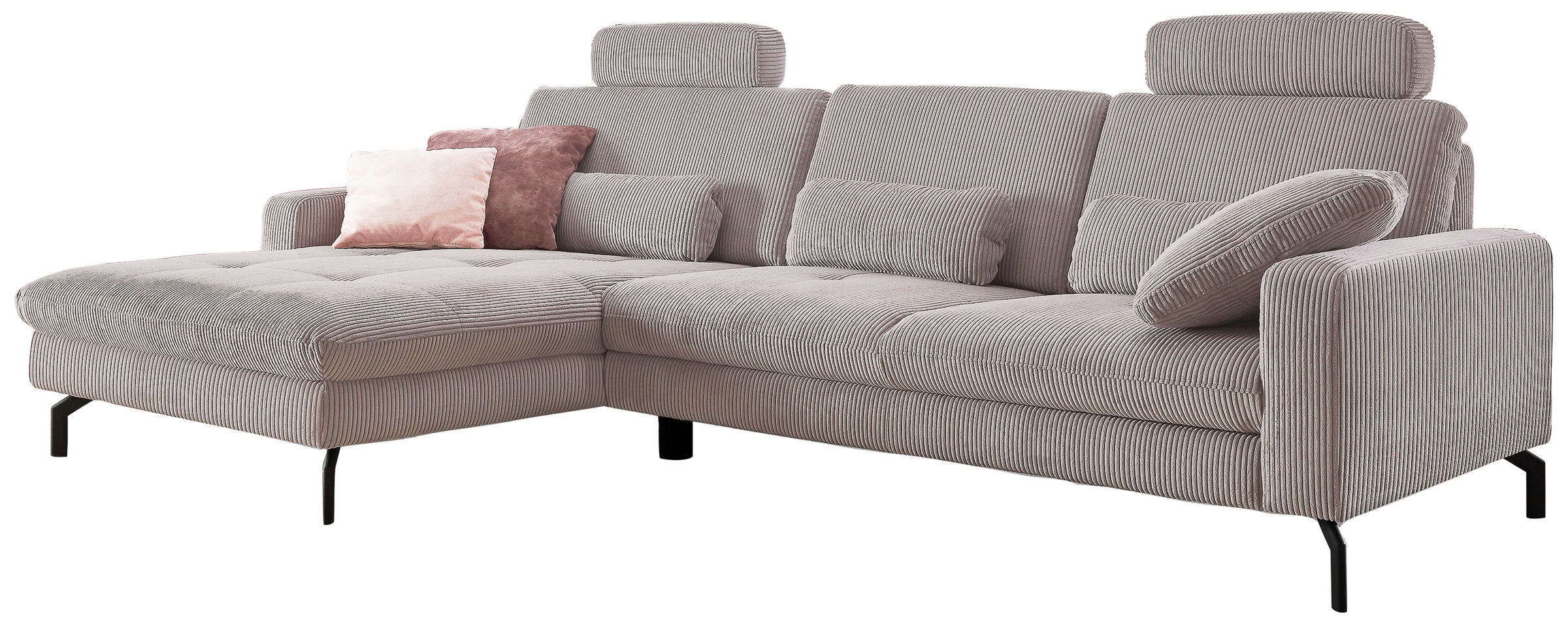 Die PlanBar Ecksofa "MP-IN20110 L-Form mit Kaltschaum-Polsterung" optional mit Funktionen erhältlich