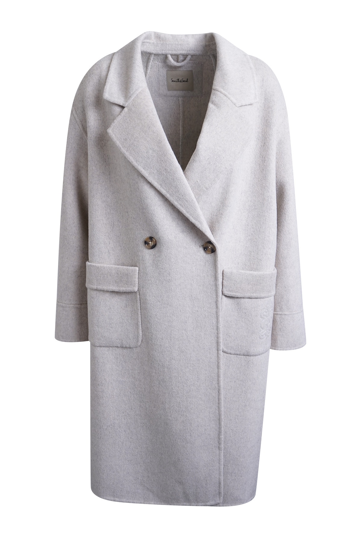 Smith & Soul Wollmantel mit langem Gehschlitz