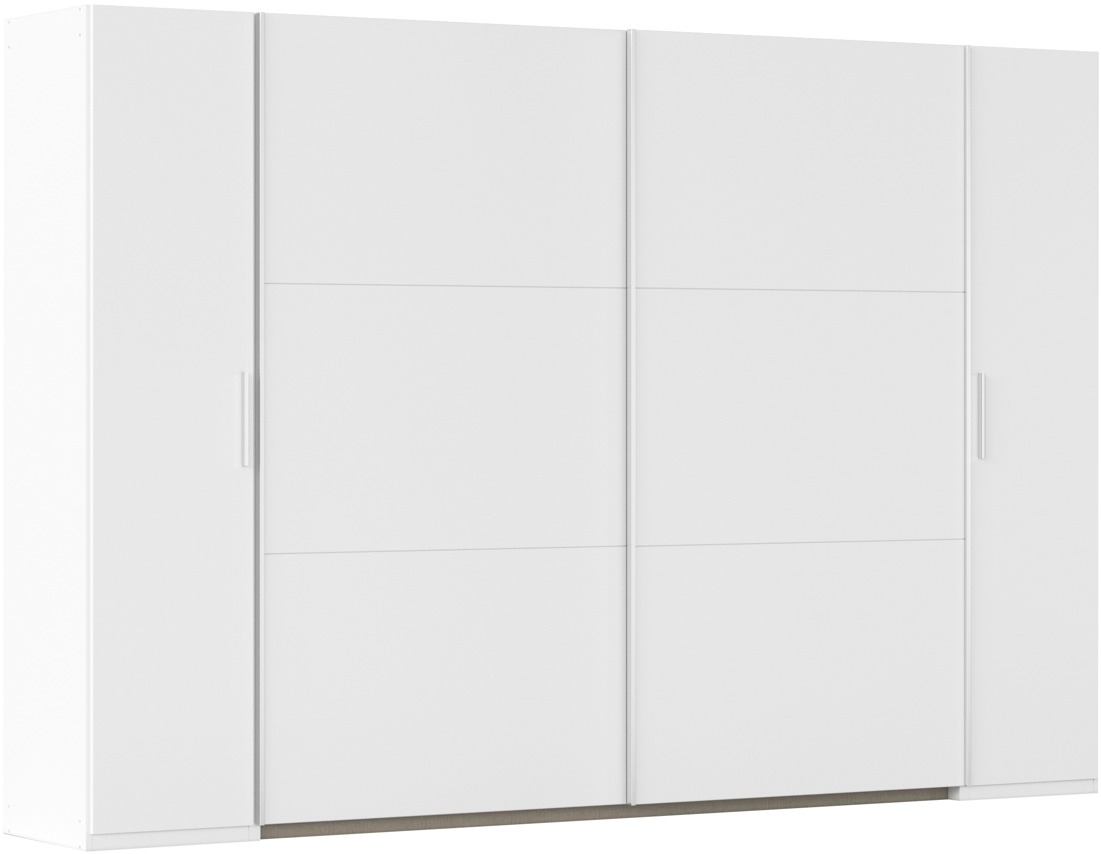 rauch Schwebetürenschrank "Kleiderschrank Drehtürenschrank Schrank Garderobe KRONACH" in 3 Ausstattungen BASIC/CLASSIC/PREMIUM, Breiten 225/268/311/354 cm, mit Dreh- und Schwebetüren und vielen Einlegeböden MADE IN GERMANY
