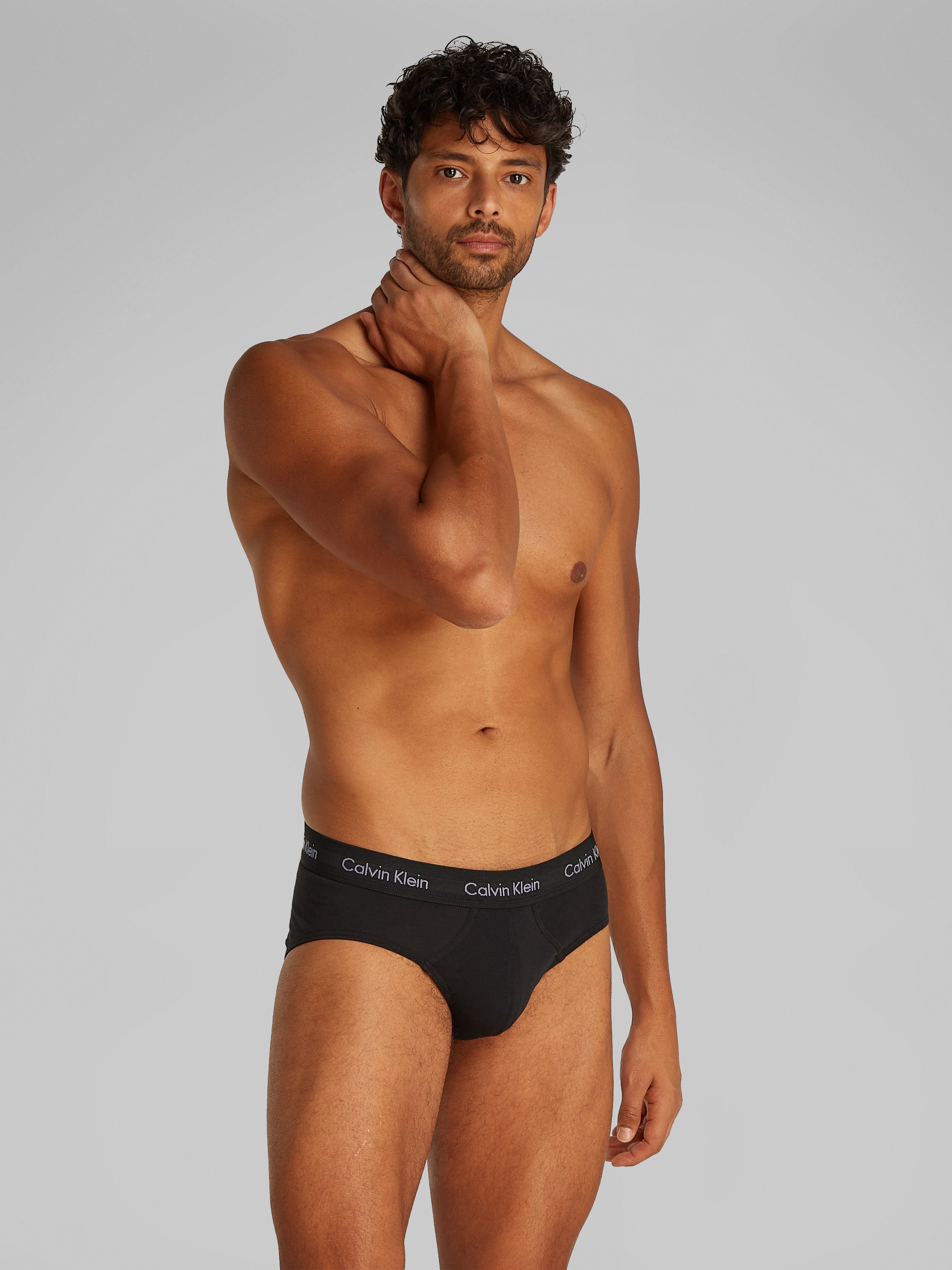 Calvin Klein Underwear Hipster, (3 St.), mit farbigem Webbund
