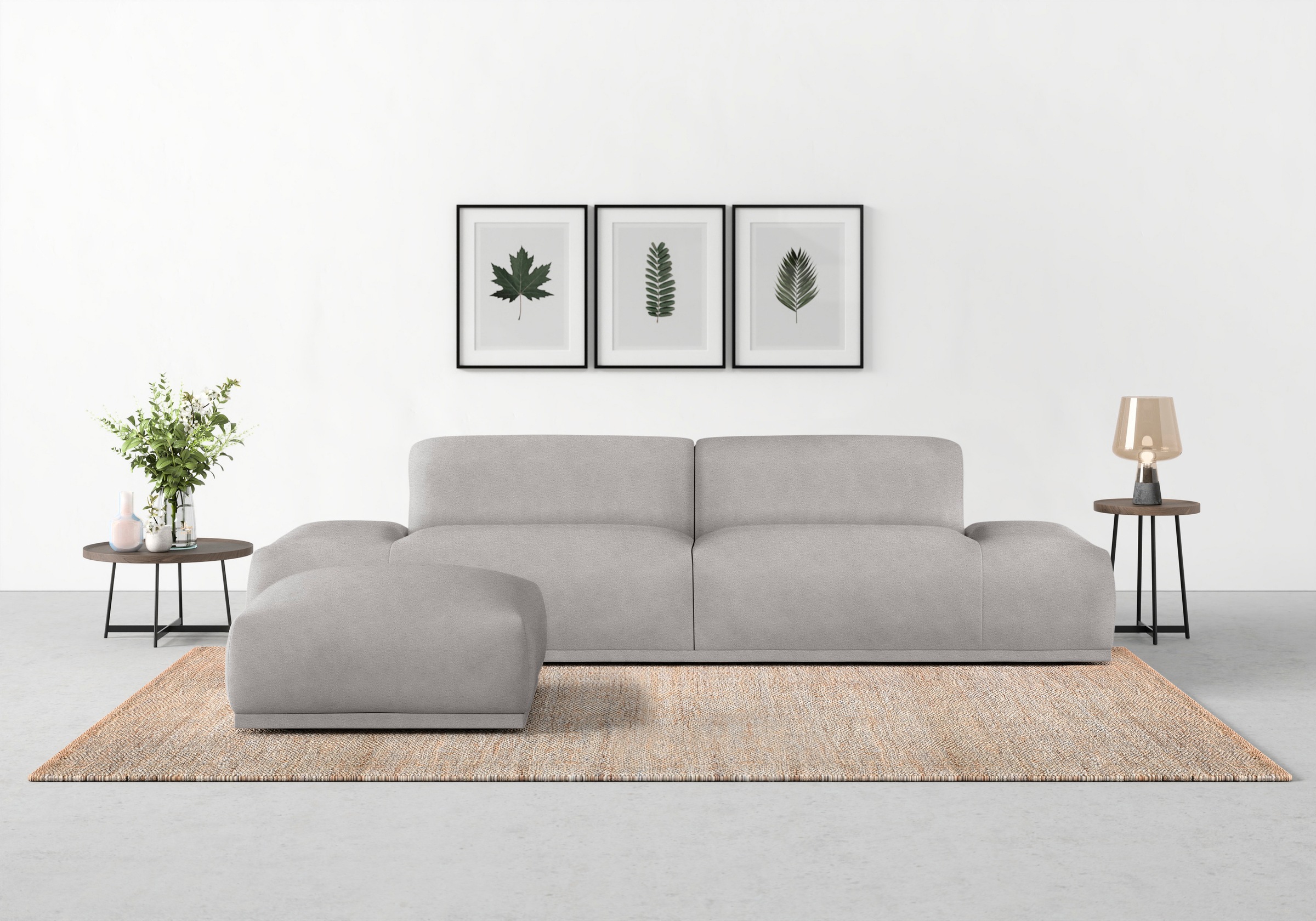 TRENDMANUFAKTUR Big-Sofa »Braga, toller Sitzkomfort, Designsofa«, in moderner Optik, mit hochwertigem Kaltschaum