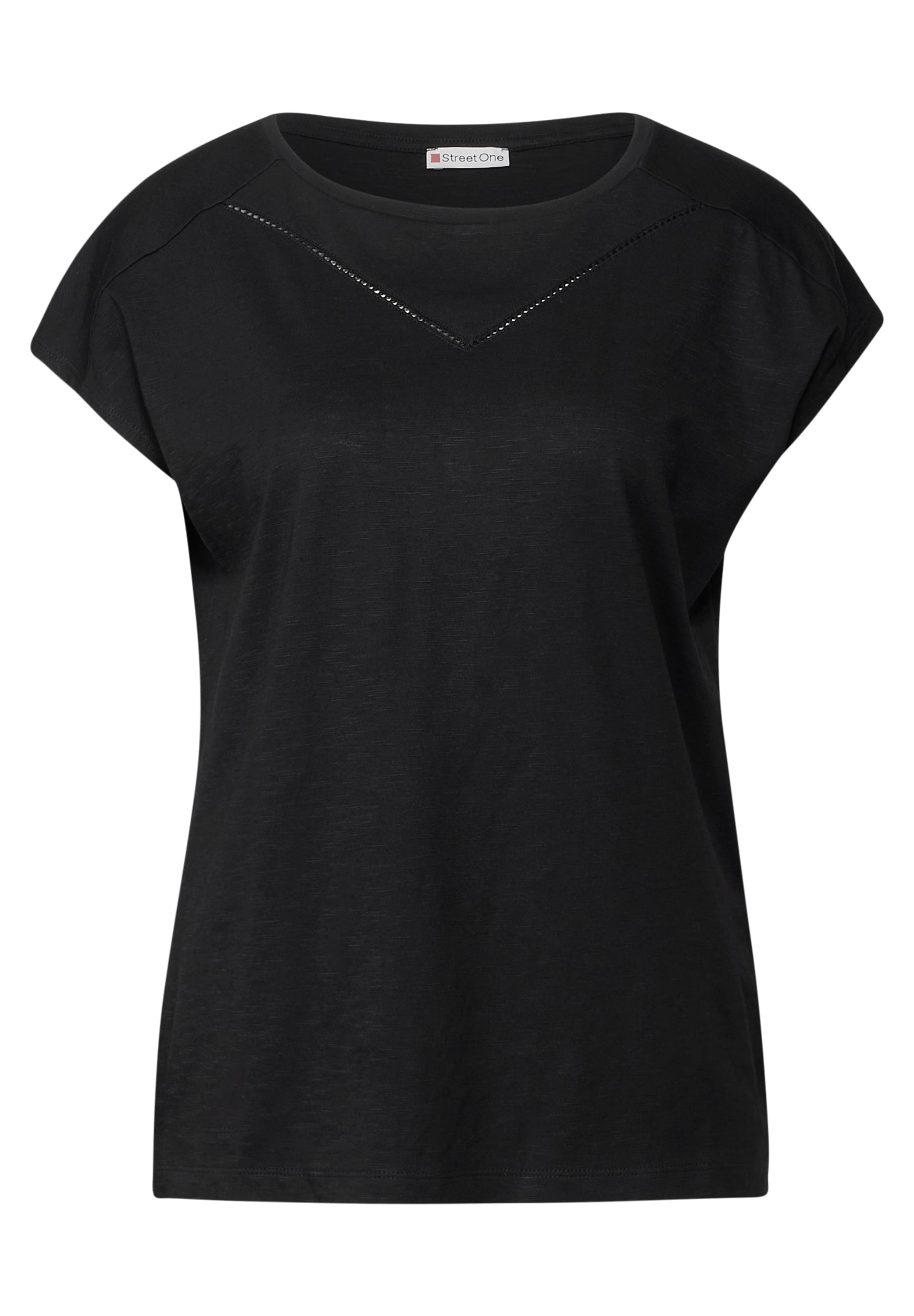 STREET ONE T-Shirt, mit Schlitz am Saum