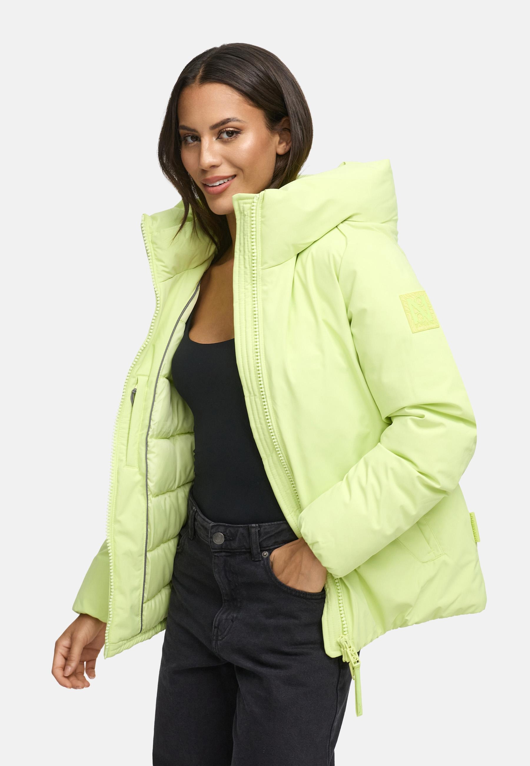 Navahoo Winterjacke »Blütenlicht 14«, mit Kapuze, Warme Damenjacke mit hohem Kragen