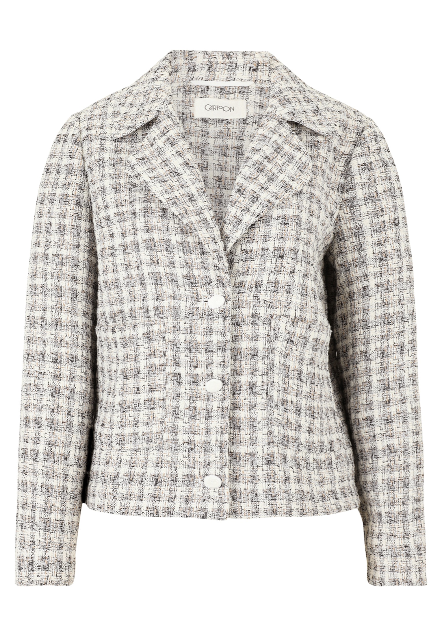 Cartoon Jackenblazer "Cartoon Damen Tweedblazer mit aufgesetzten Taschen" günstig online kaufen