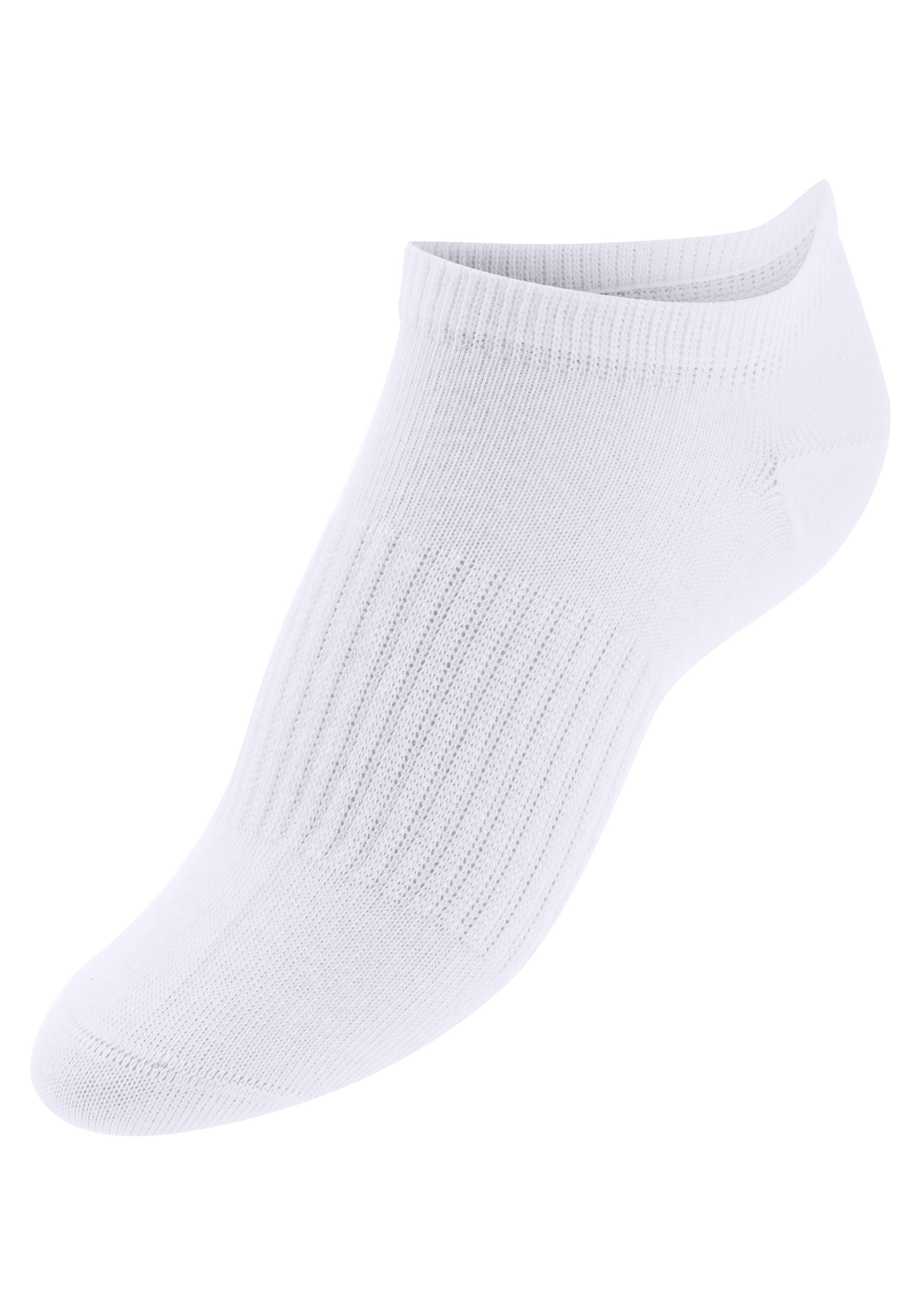 LASCANA ACTIVE Sneakersocken, (Set, 7 Paar), mit Mittelfußgummi