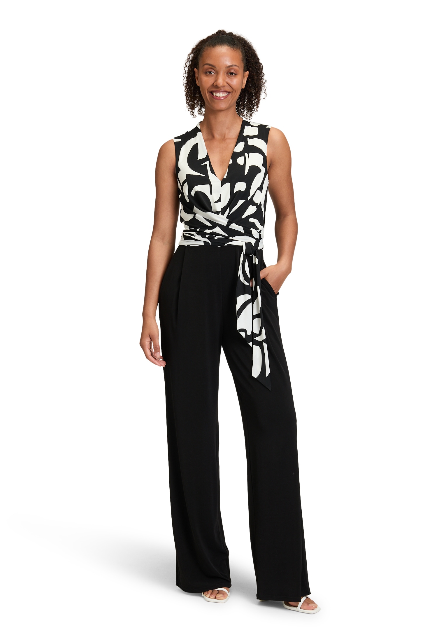 Vera Mont Overall "Vera Mont Jumpsuit mit Bindegürtel", (1 tlg.), Material günstig online kaufen