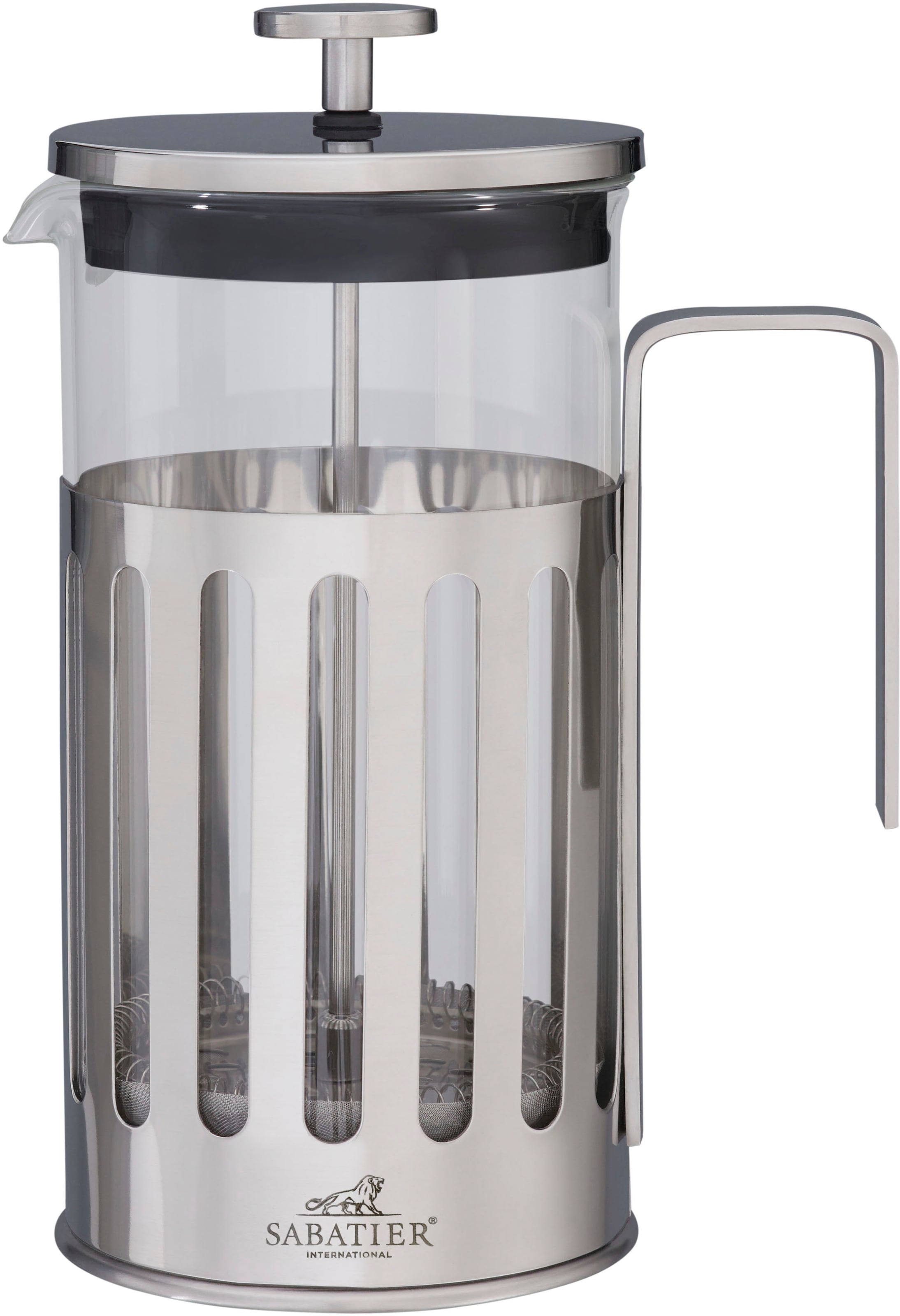 "Kaffeebereiter ""Brasserie"", silber, B:14cm H:21,5cm T:10,2cm, SABATIER INTERNATIONAL, Kaffeemaschinen, Kaffeebereiter, 1 L Fassungsvermögen
