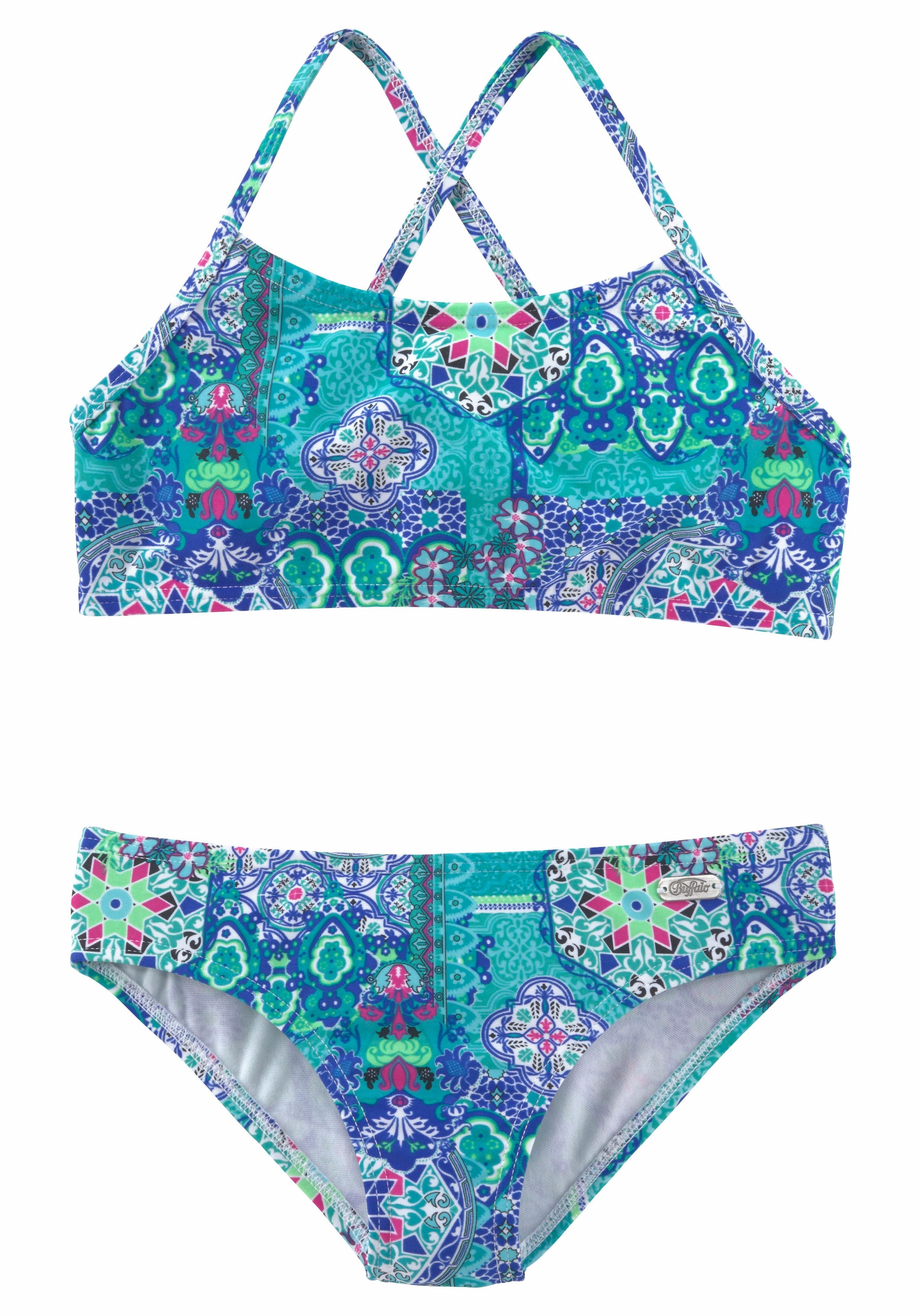 Buffalo Bustier-Bikini »Shari Kids«, mit verspieltem Print