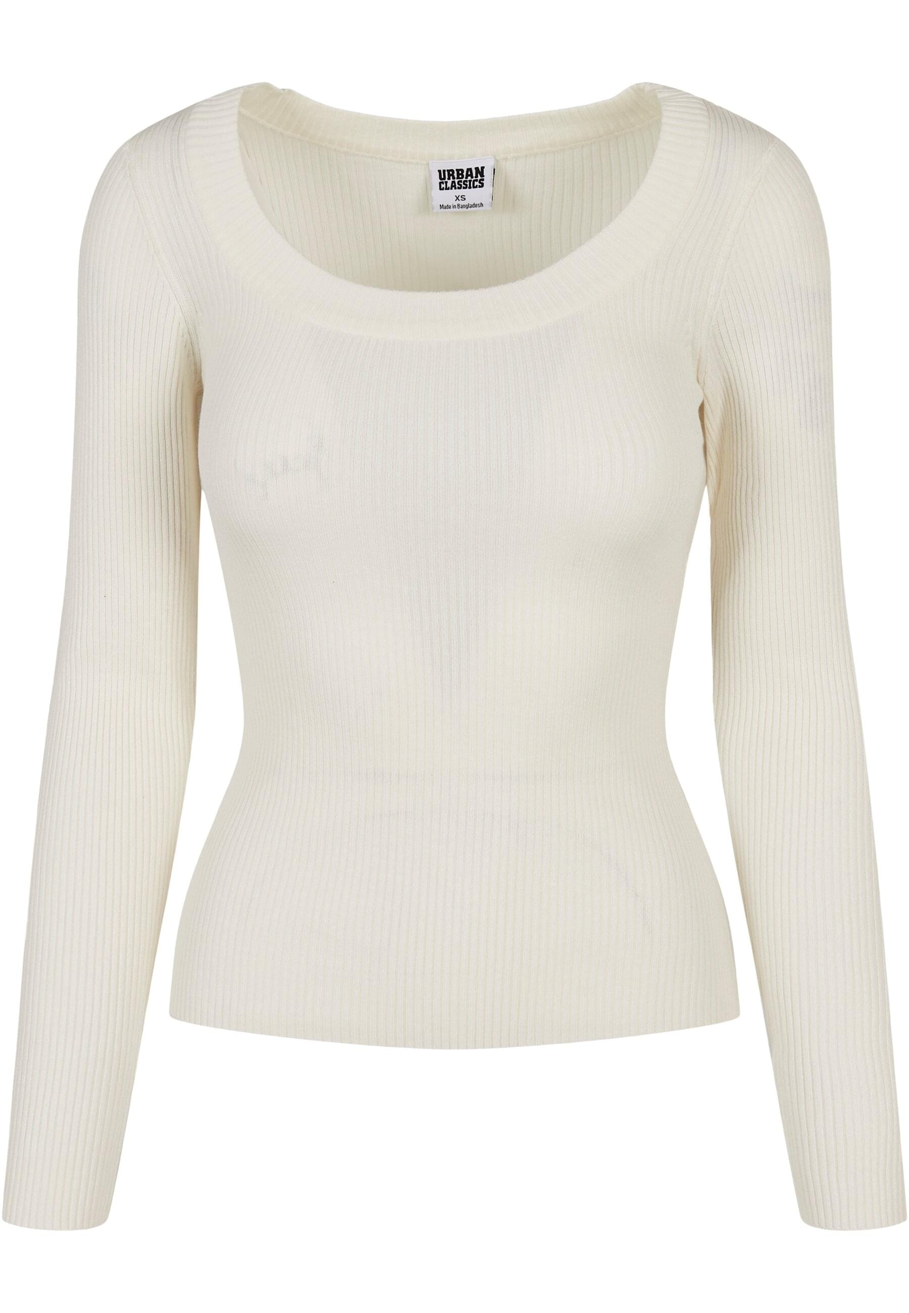 URBAN CLASSICS Rundhalspullover "Urban Classics Damen Ladies Wide Neckline günstig online kaufen