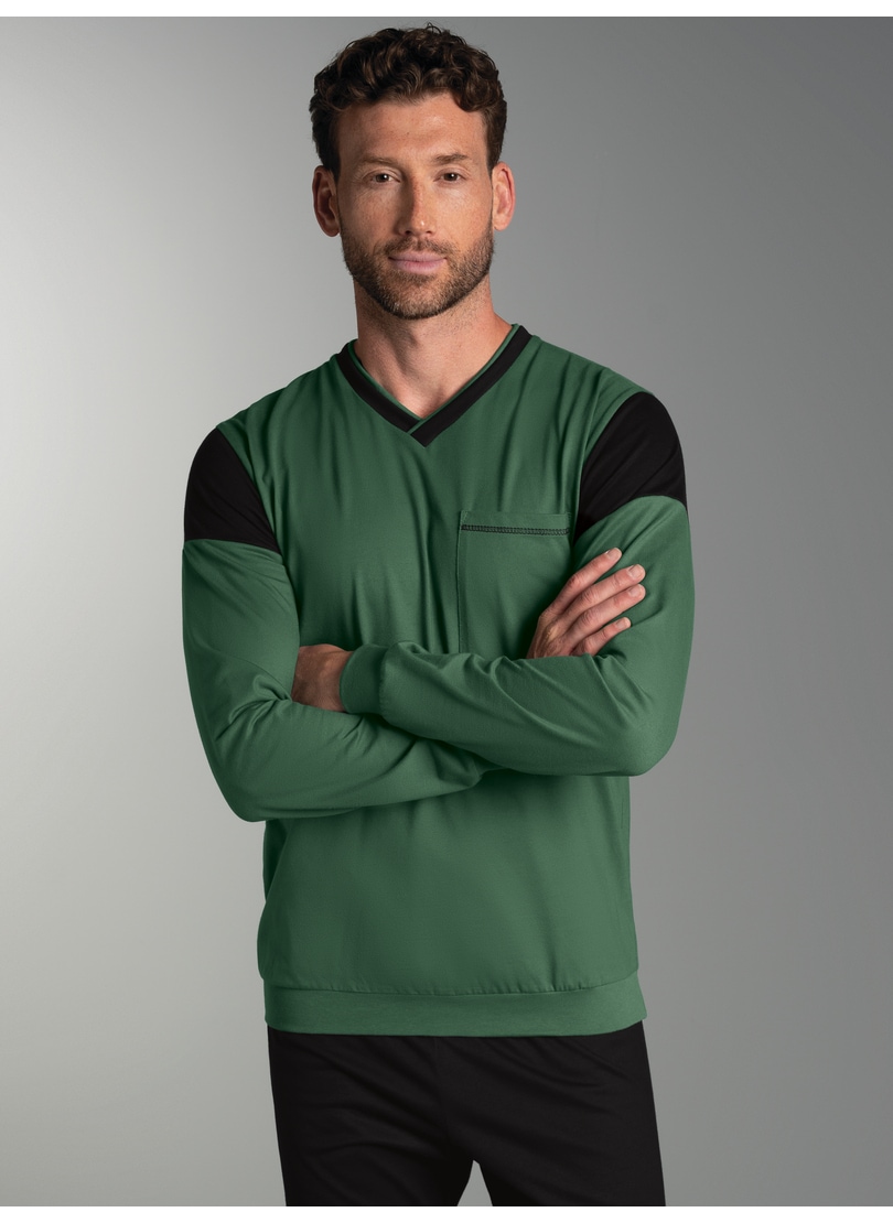 Trigema Schlafanzug "TRIGEMA Modisches Schlafanzugoberteil mit Brusttasche" günstig online kaufen