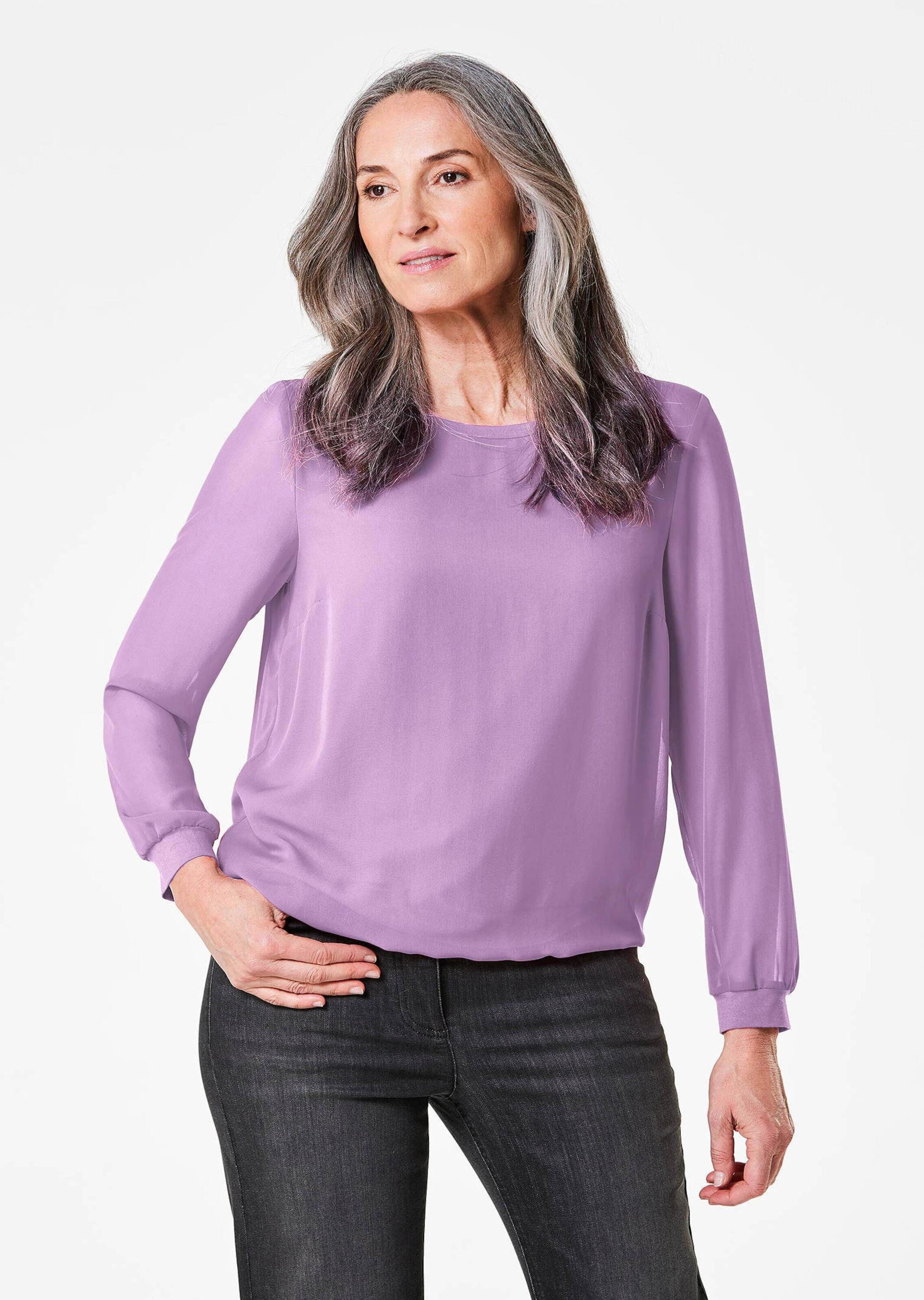 Thumbnail - GOLDNER Klassische Bluse "Schlupfbluse" Luftiiger Chiffon