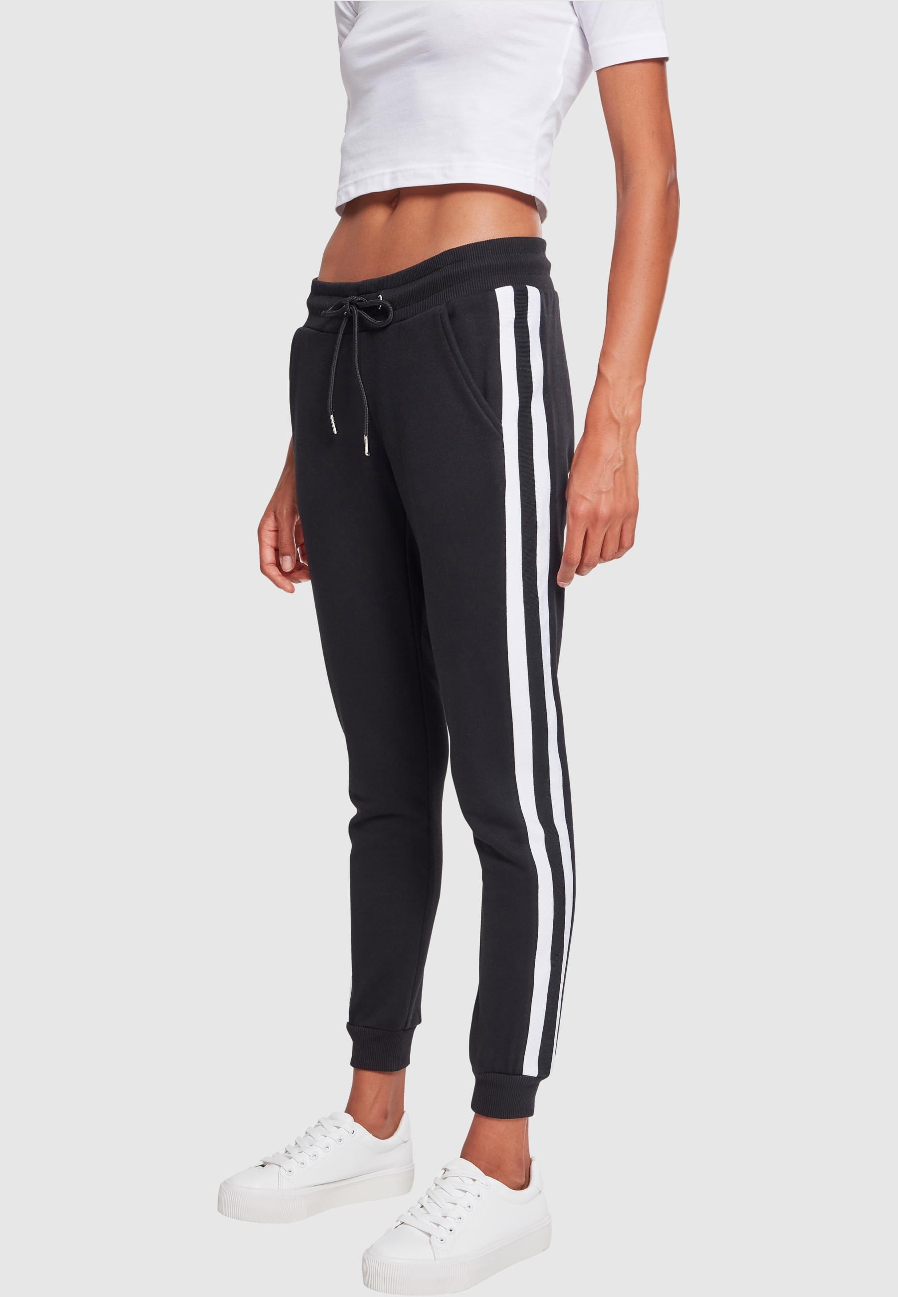 URBAN CLASSICS Jogginghose »Urban Classics Damen Ladies College Contrast Sweatpants«, (1 tlg.)