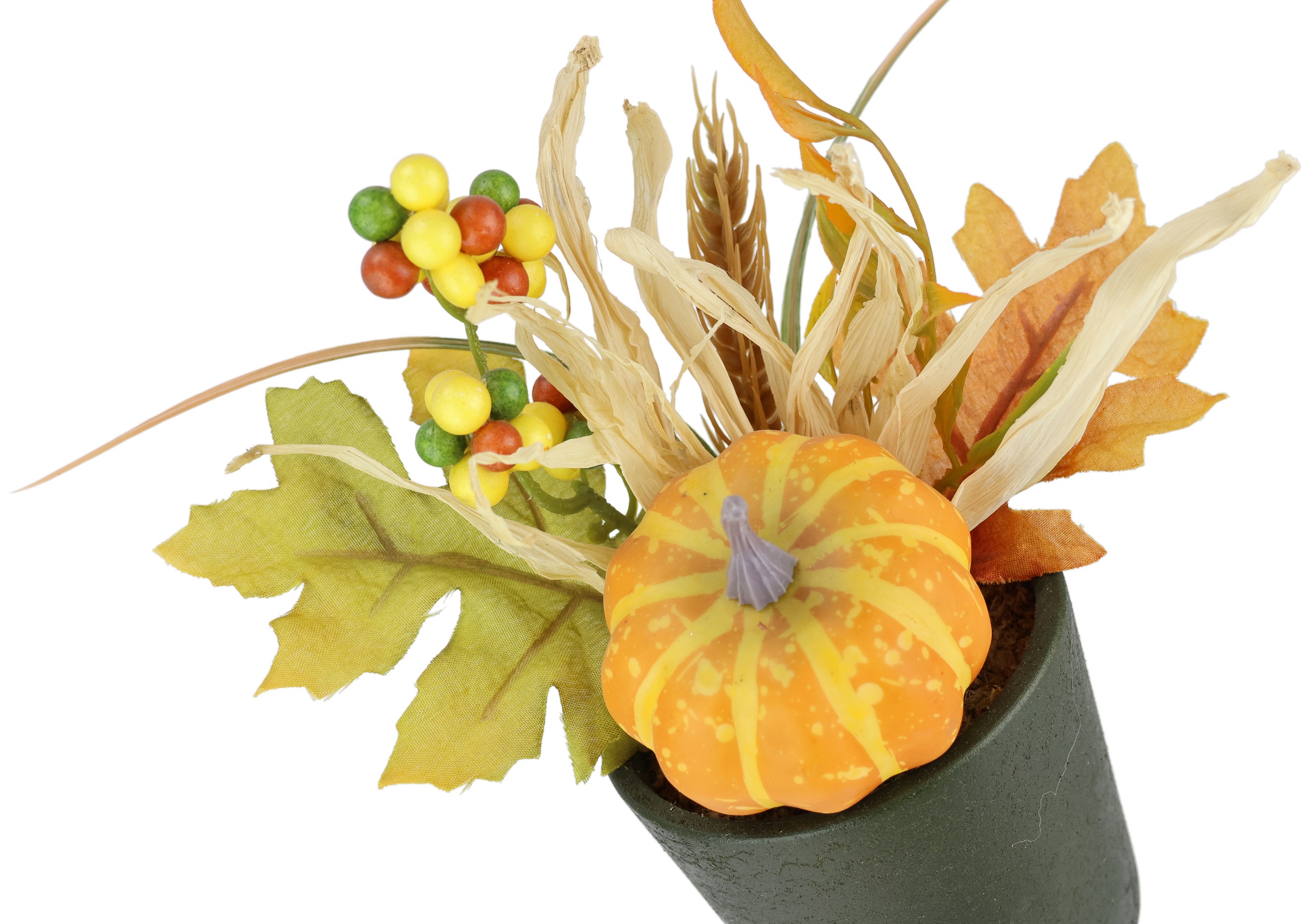 I.GE.A. Kunstblume "Gesteck Kürbis/Beeren", 2er Set im Topf Herbstlaub Deko günstig online kaufen