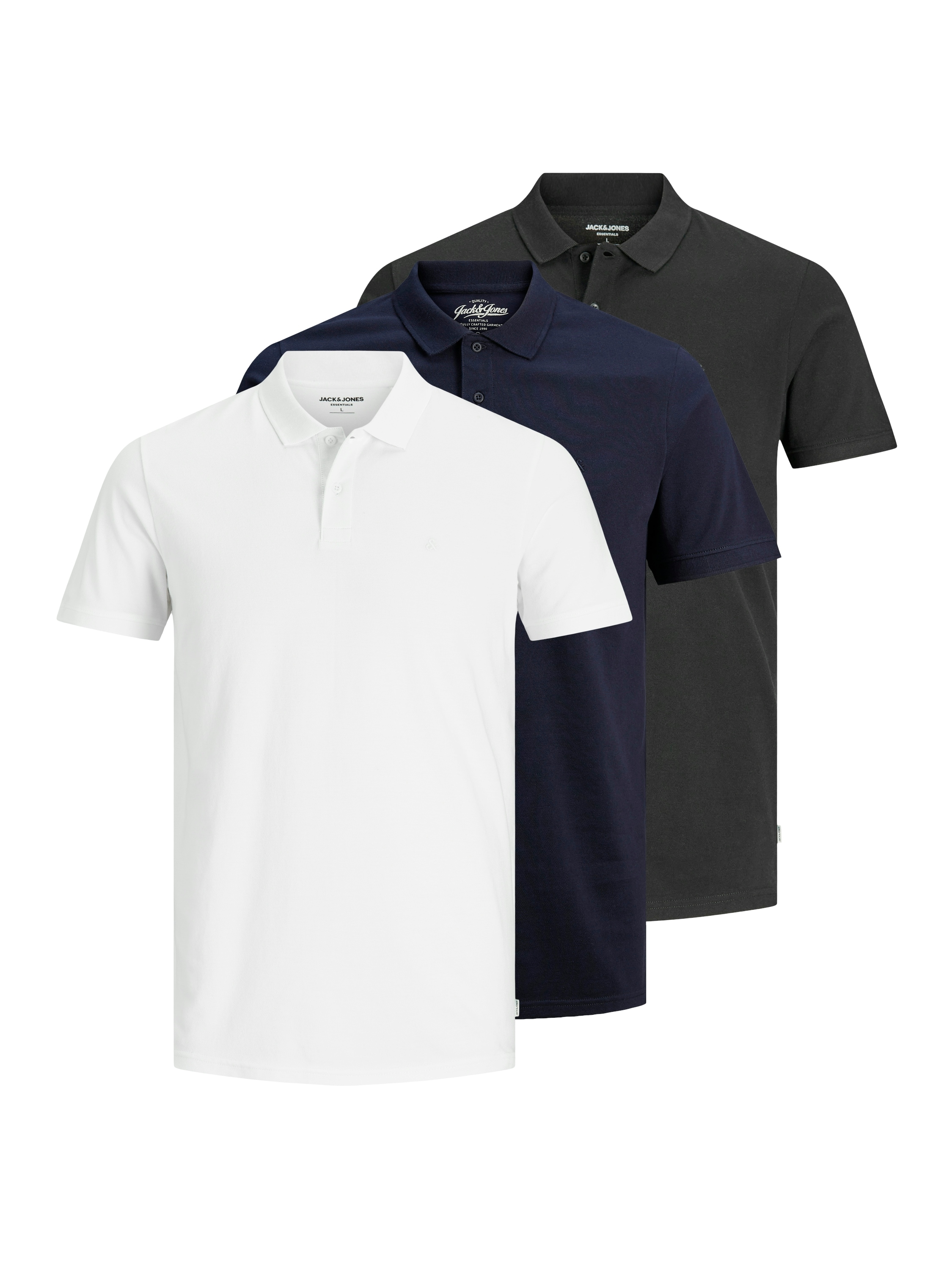 Jack & Jones Poloshirt "JJEBASIC POLO SS 3PK MP NOOS", 3 Stk. günstig online kaufen