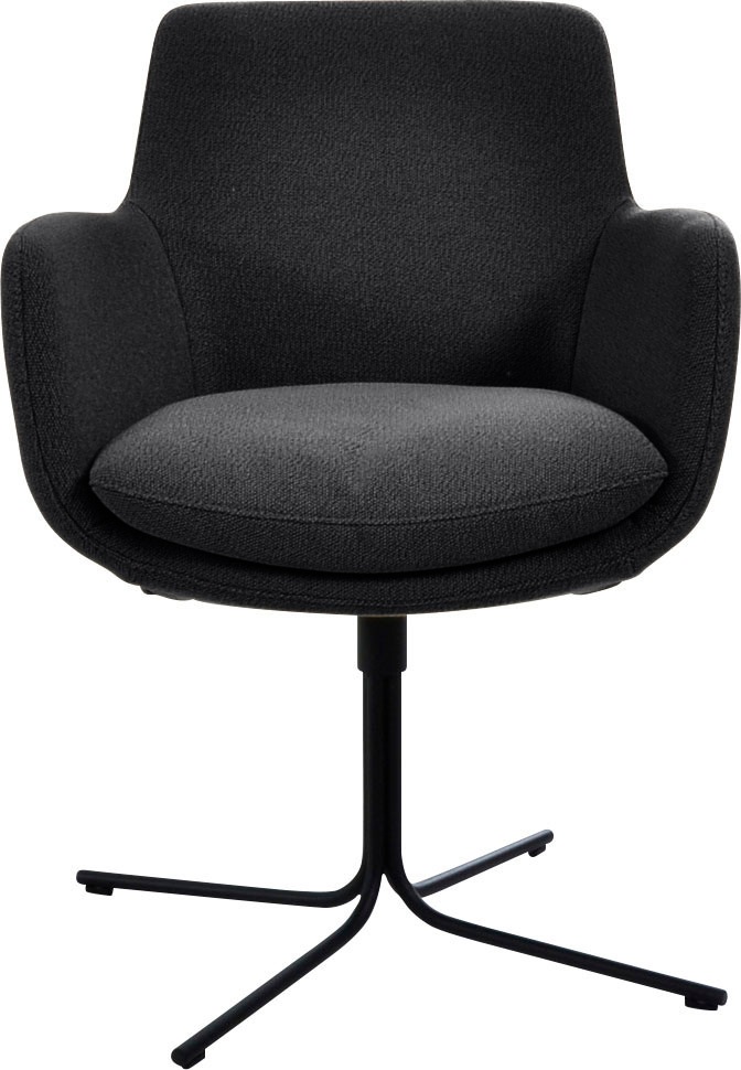 K+W Komfort & Wohnen Drehstuhl "Pego" () filigranem 4-Fuß-Gestell in schwar günstig online kaufen