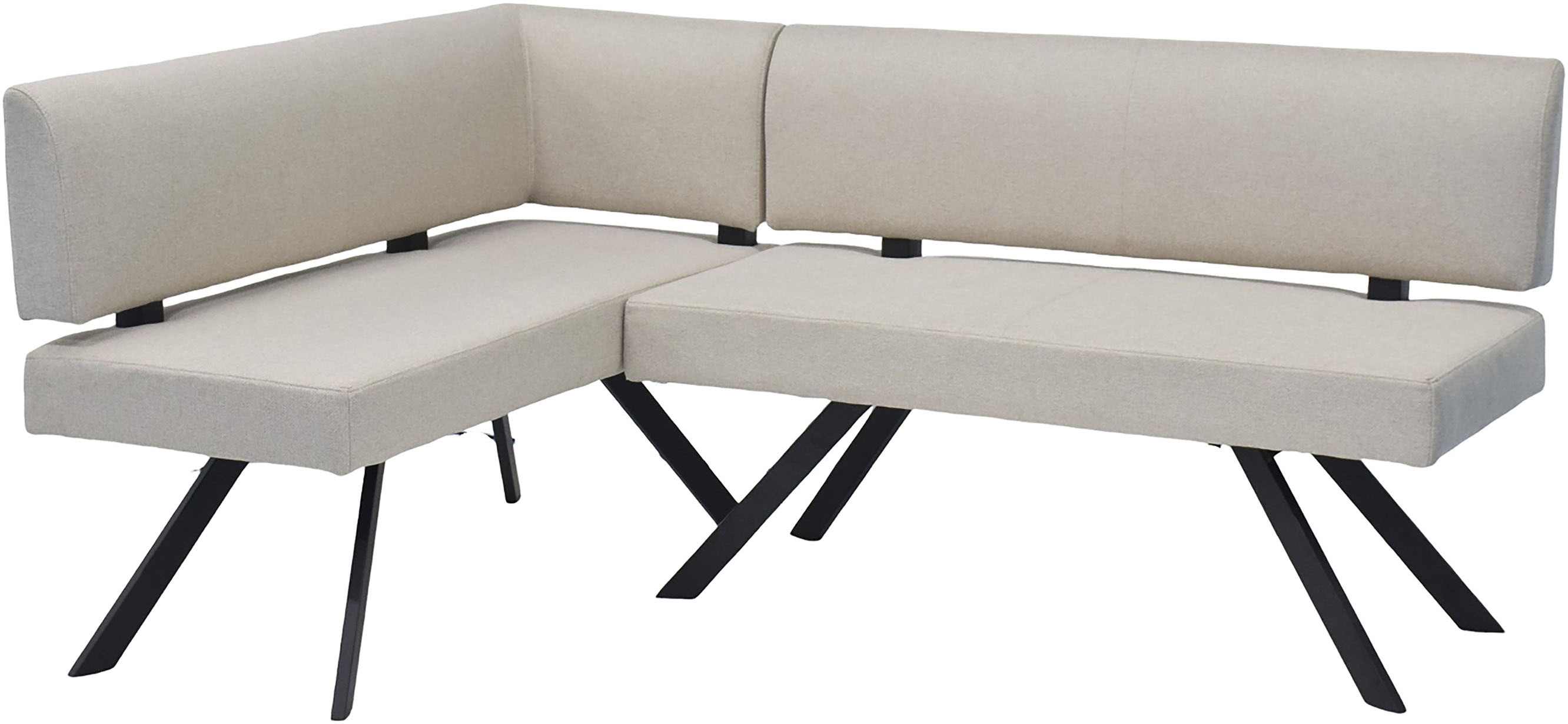 byLIVING "TORONTO" Webstoff, bis 160 kg, Taschenfederkern, 4-Fußgestell, 3 Sitzplätze