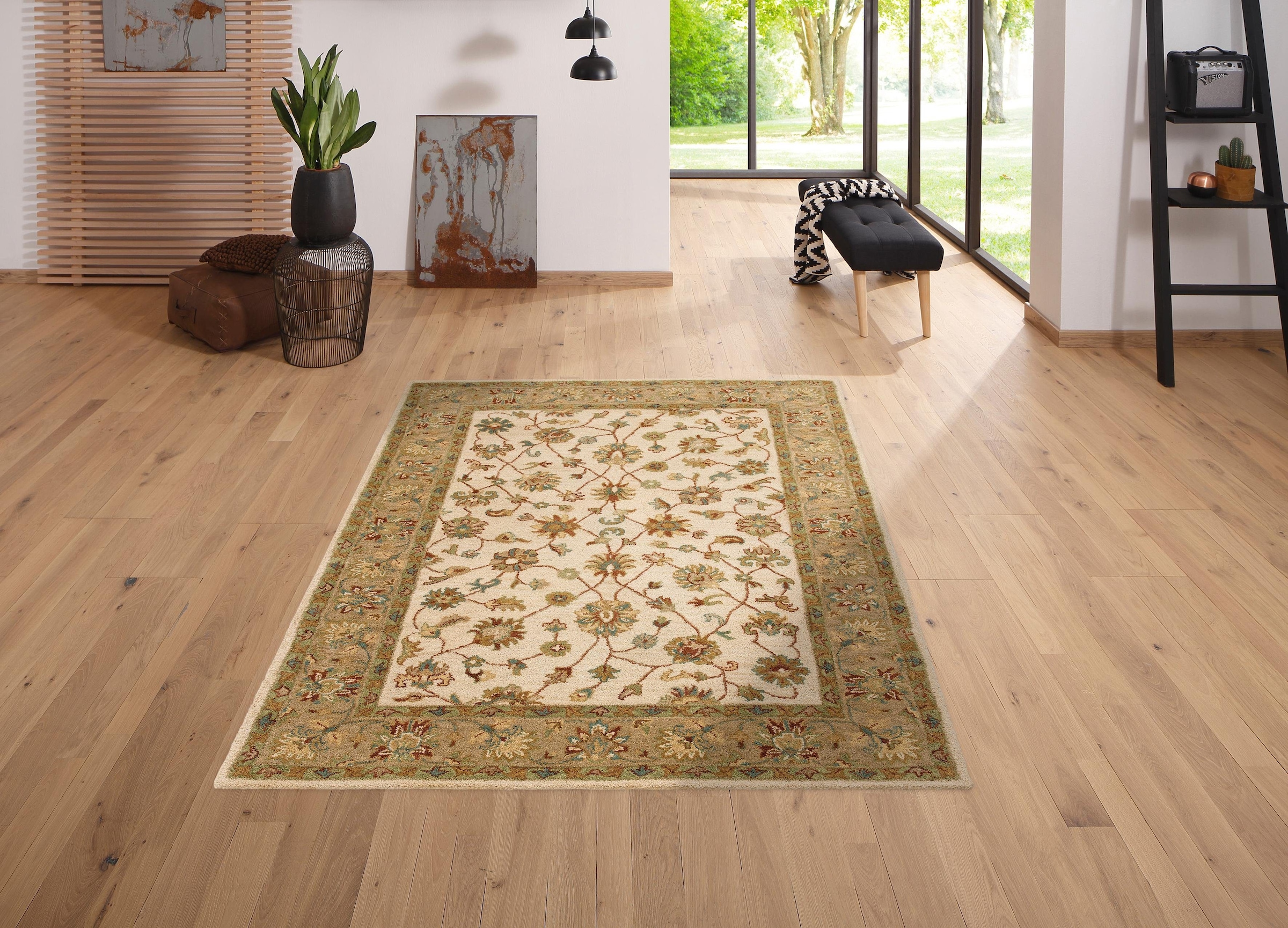 OTTO home Wollteppich "Sahil" rechteckig 14 mm Höhe reine Wolle, Orient-Opt günstig online kaufen