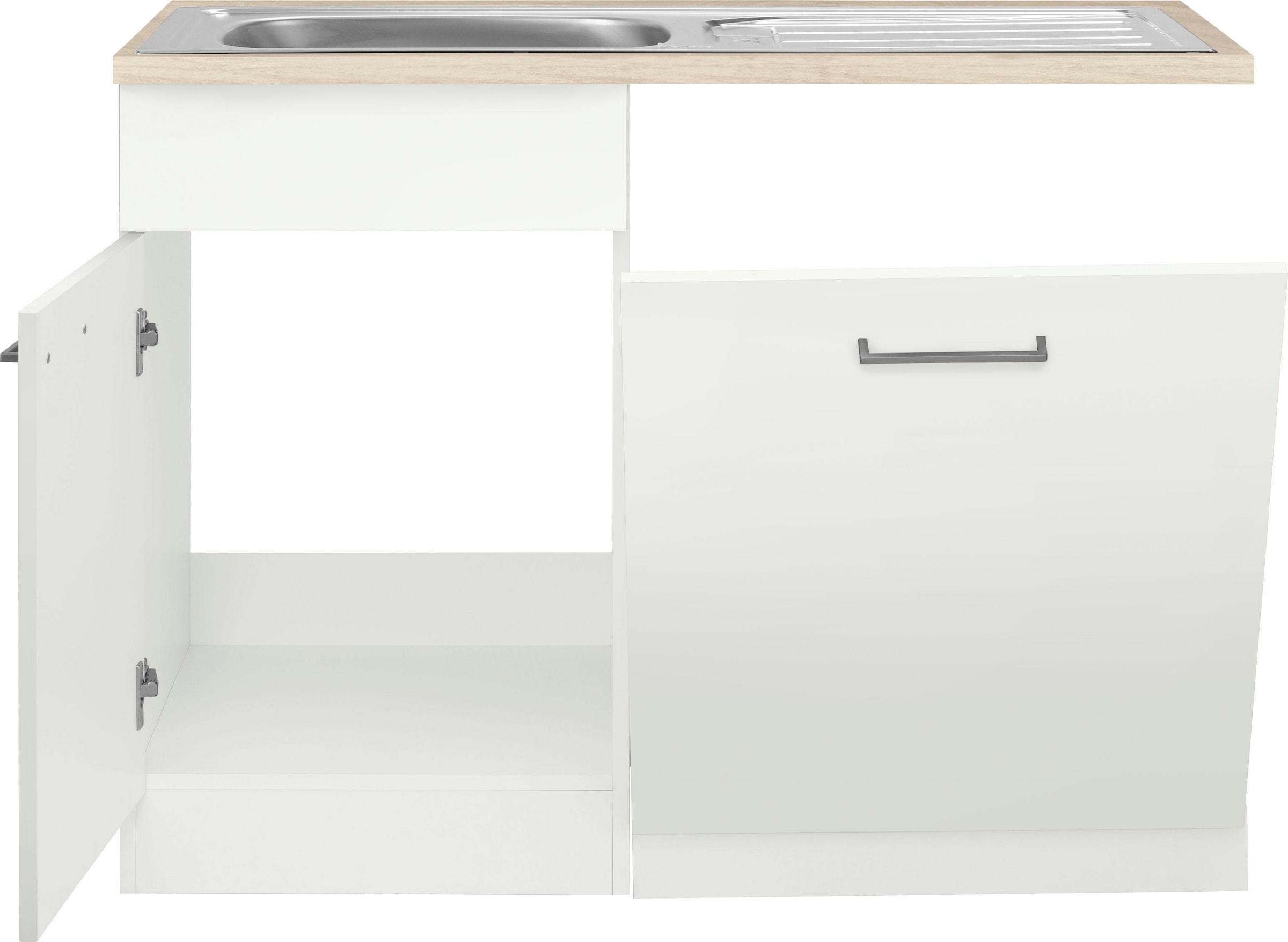 wiho Küchen Spülenschrank »Zell«, Breite 110 cm, inkl. Tür/Sockel für  Geschirrspüler bestellen | BAUR | Spülenschränke
