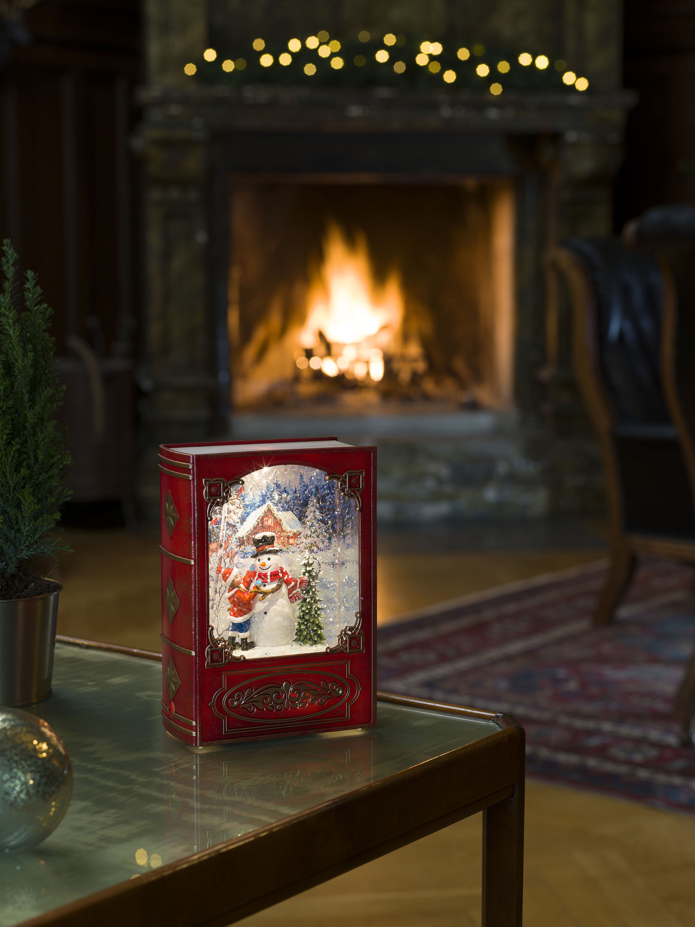 KONSTSMIDE LED Laterne | BAUR LED »Weihnachtsdeko Wasserlaterne, mit 1 flammig-flammig, Buch, rot, rot«, Kind\