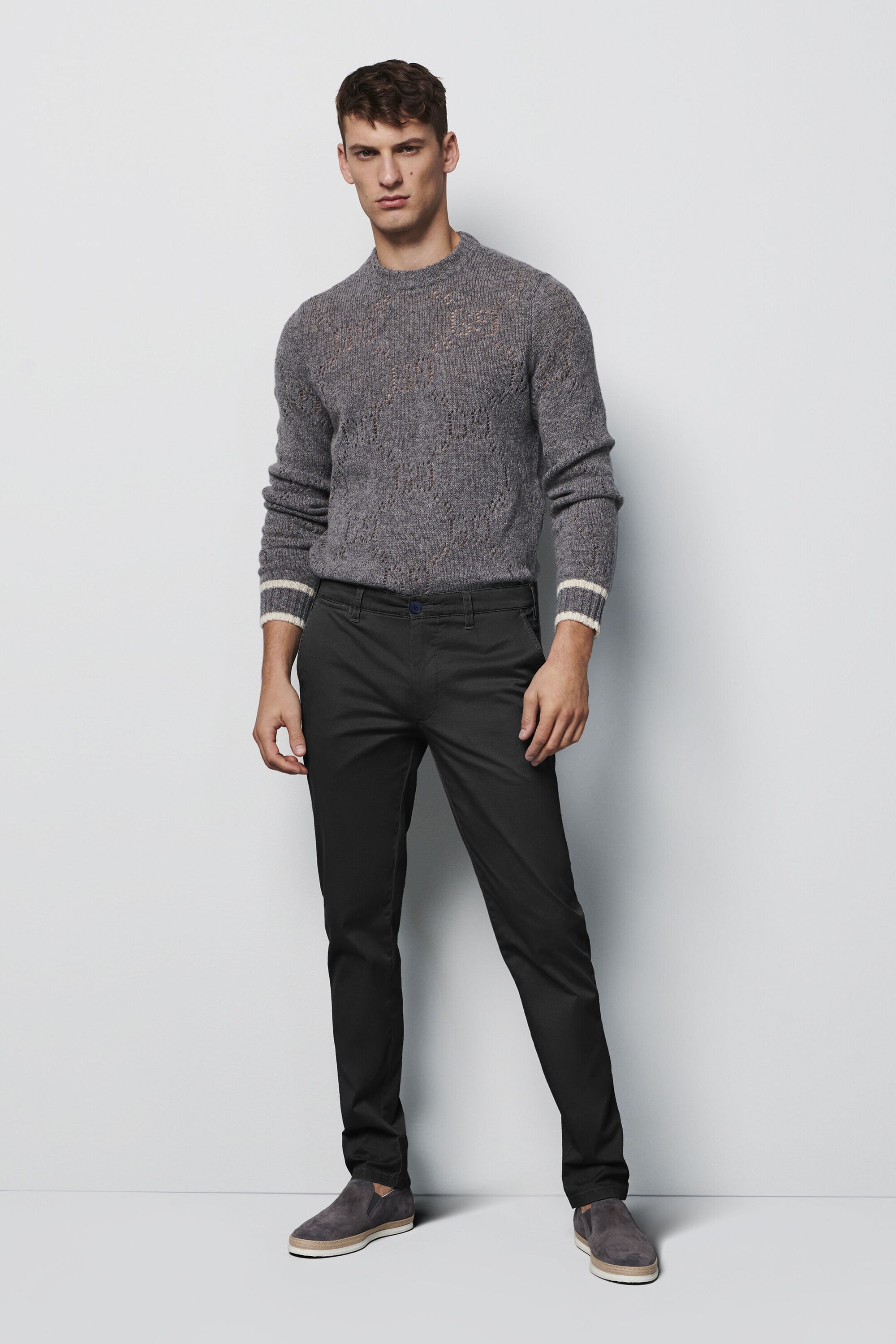 MEYER Chinos »M5 Chino«, im unifarbenen Design